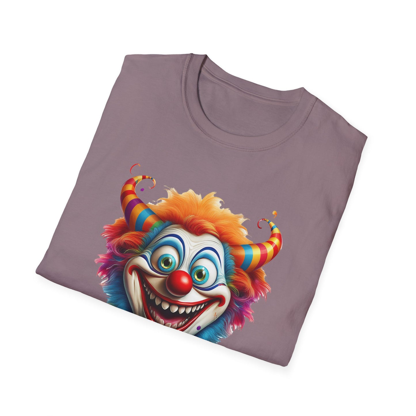 Clown Shirt, T Shirt with Clown, Funny Man Shirt, Tee Shirt with Funny Man, Circus Shirt, Shirt with Circus, Scary Man Shirt, Shirt with Scary Man