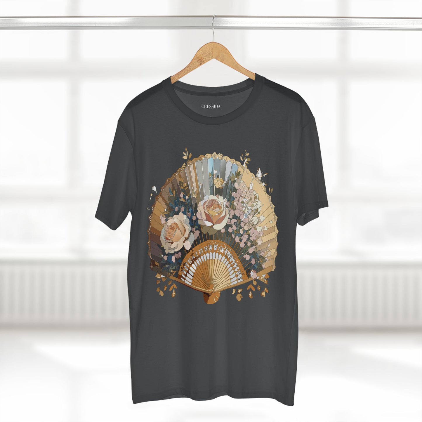 Fan shirt, Shirt with Fan, Tee Shirt with Antique Fan
