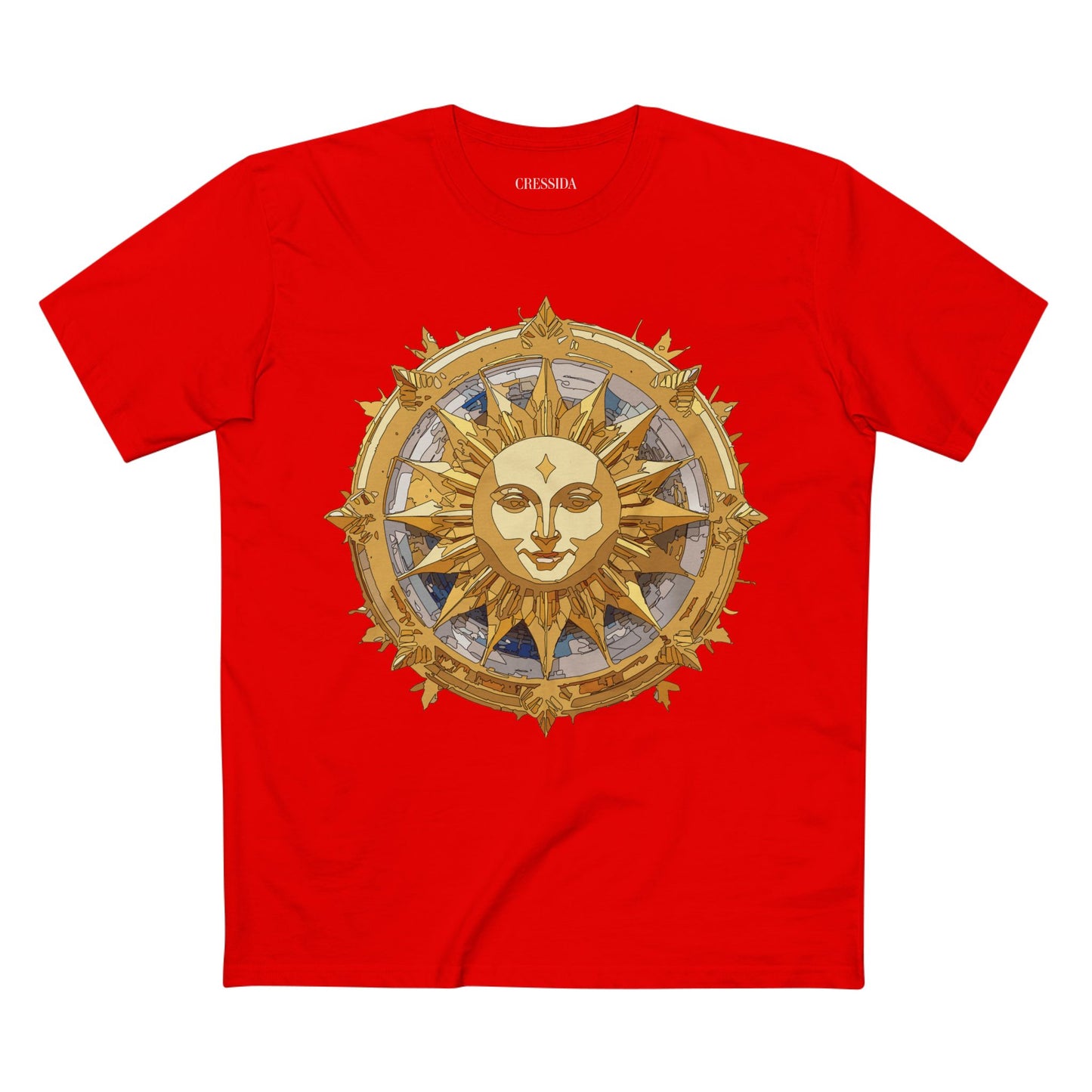 Sun Shirt, Shirt with Sun, Tee Shirt with Gold Sun