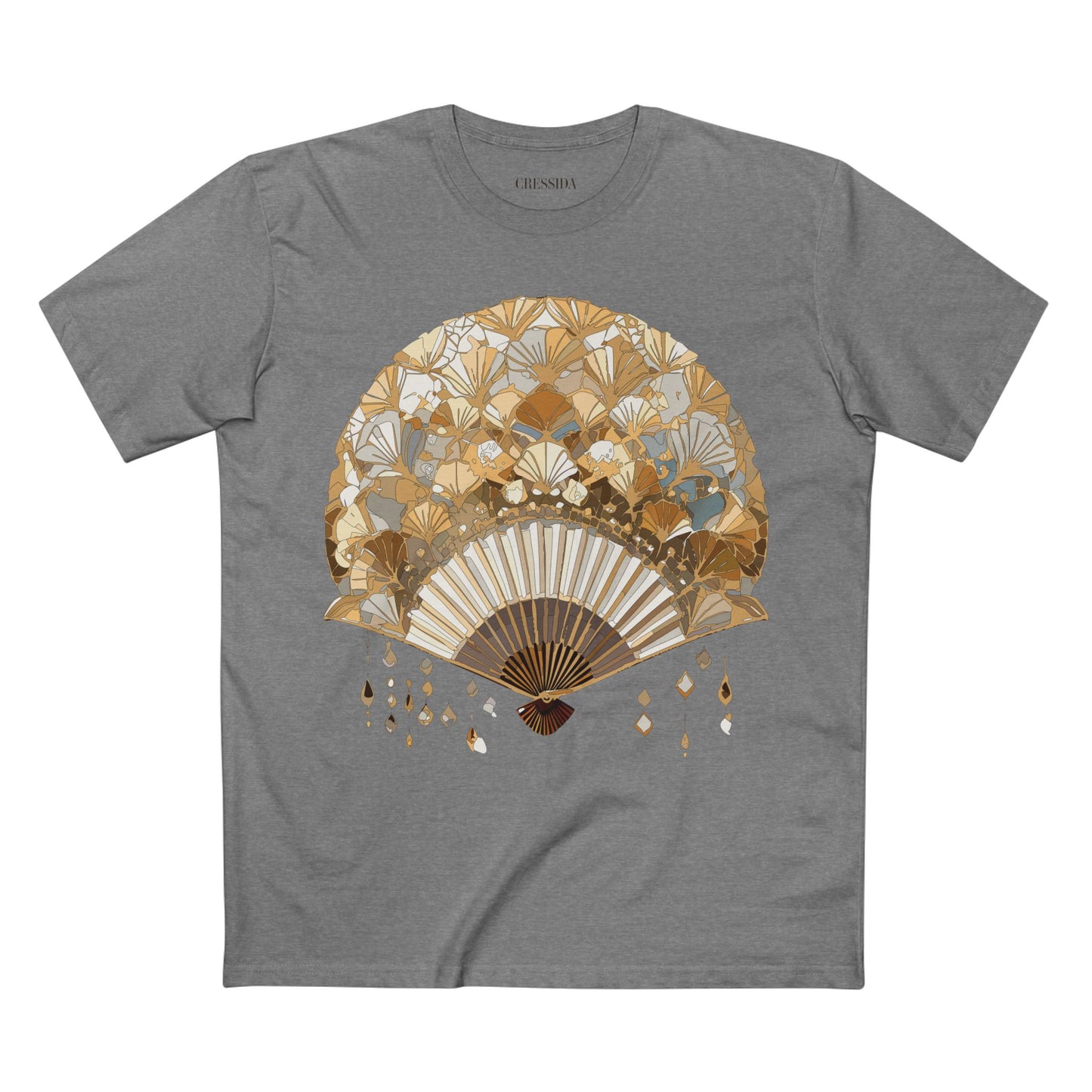 Fan shirt, Shirt with Fan, Tee Shirt with Antique Fan