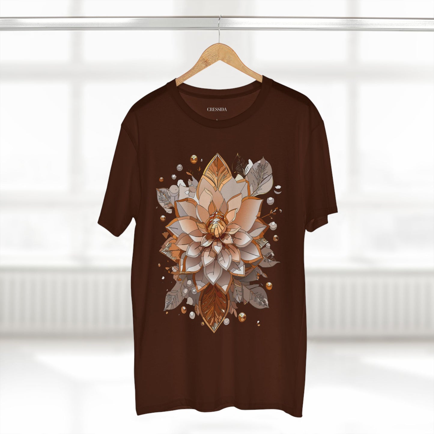Floral Shirt, Shirt with Flower, Tee Shirt with Antique Flower