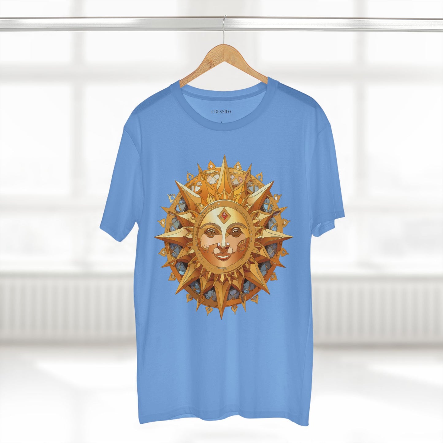 Sun Shirt, Shirt with Sun, Tee Shirt with Gold Sun