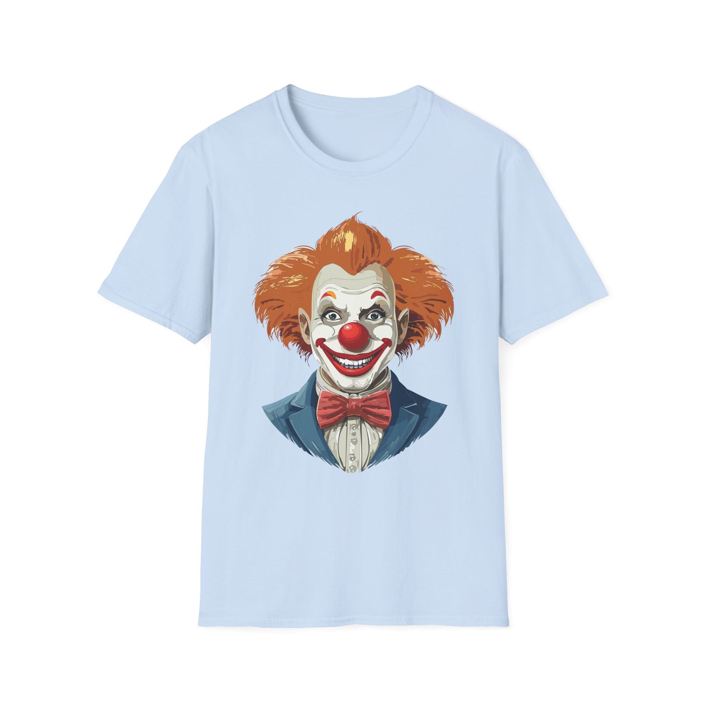 Clown Shirt, T Shirt with Clown, Funny Man Shirt, Tee Shirt with Funny Man, Circus Shirt, Shirt with Circus, Scary Man Shirt, Shirt with Scary Man