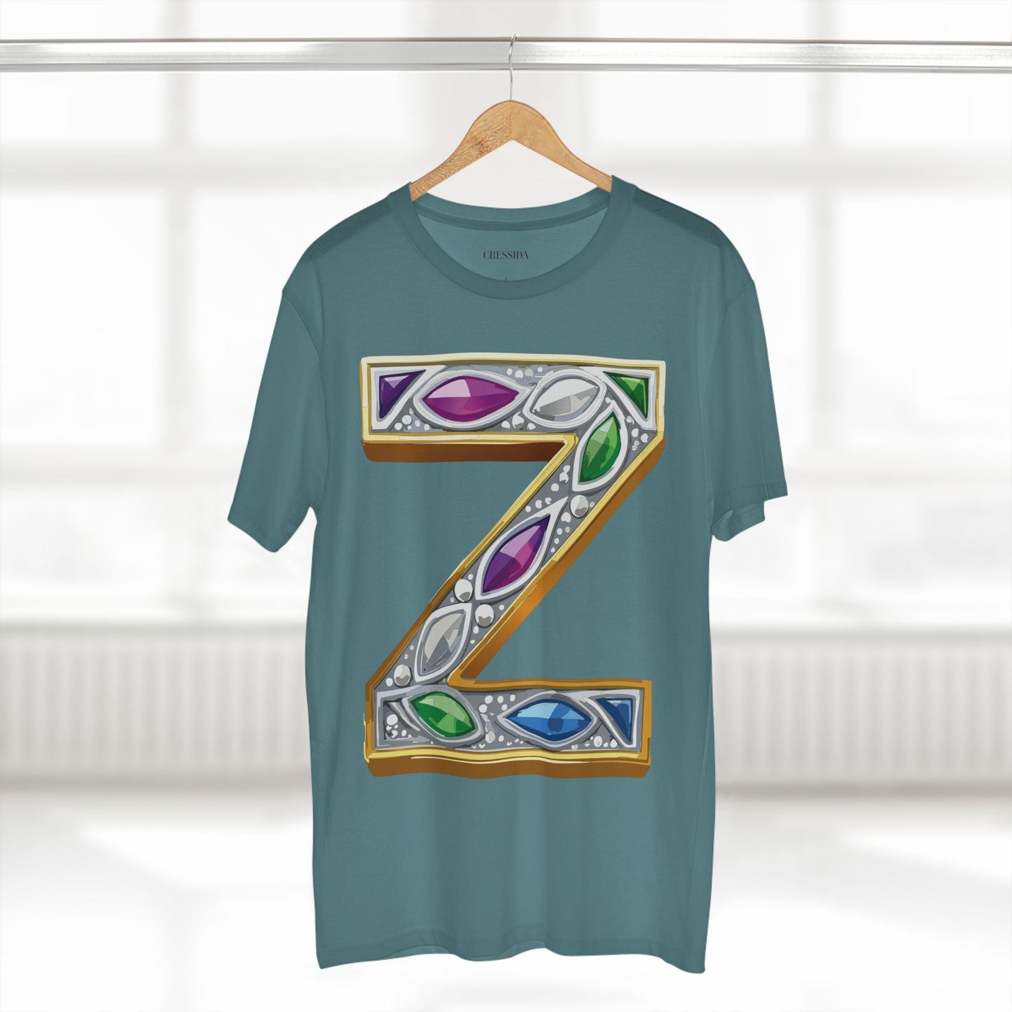 Letter Shirt, Shirt with Letters, Tee Shirt with Gold Letters
