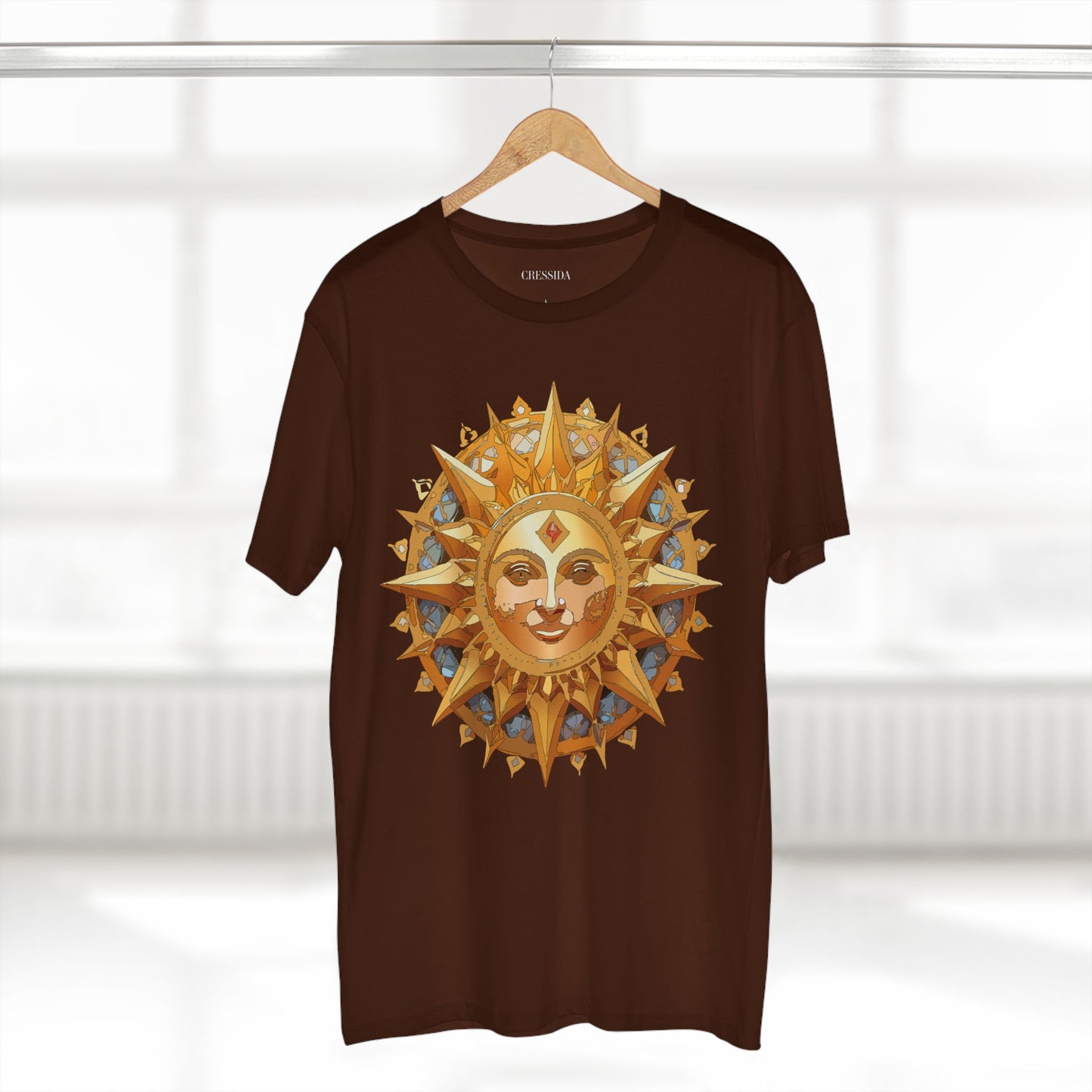 Sun Shirt, Shirt with Sun, Tee Shirt with Gold Sun