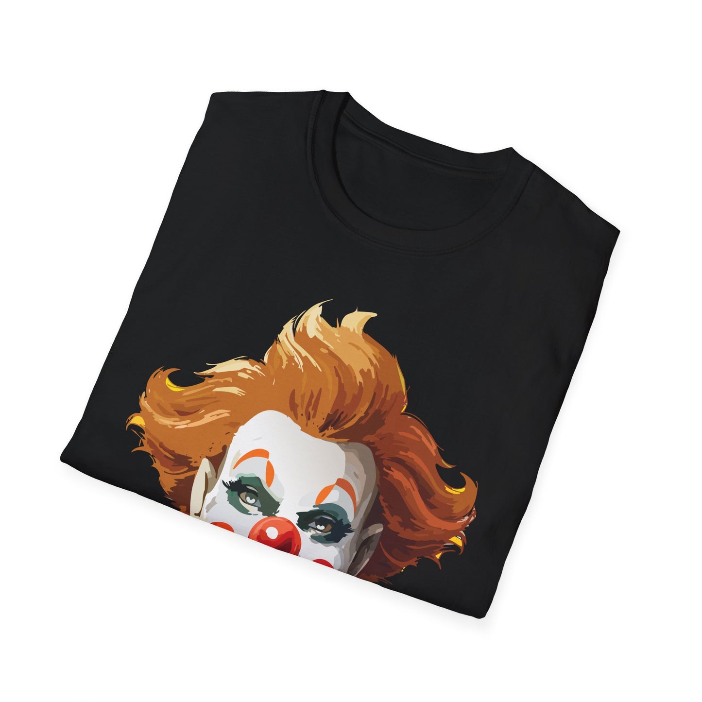 Clown Shirt, T Shirt with Clown, Funny Man Shirt, Tee Shirt with Funny Man, Circus Shirt, Shirt with Circus, Scary Man Shirt, Shirt with Scary Man