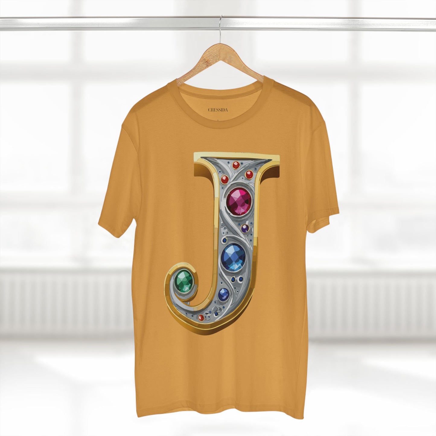 Letter Shirt, Shirt with Letters, Tee Shirt with Gold Letters
