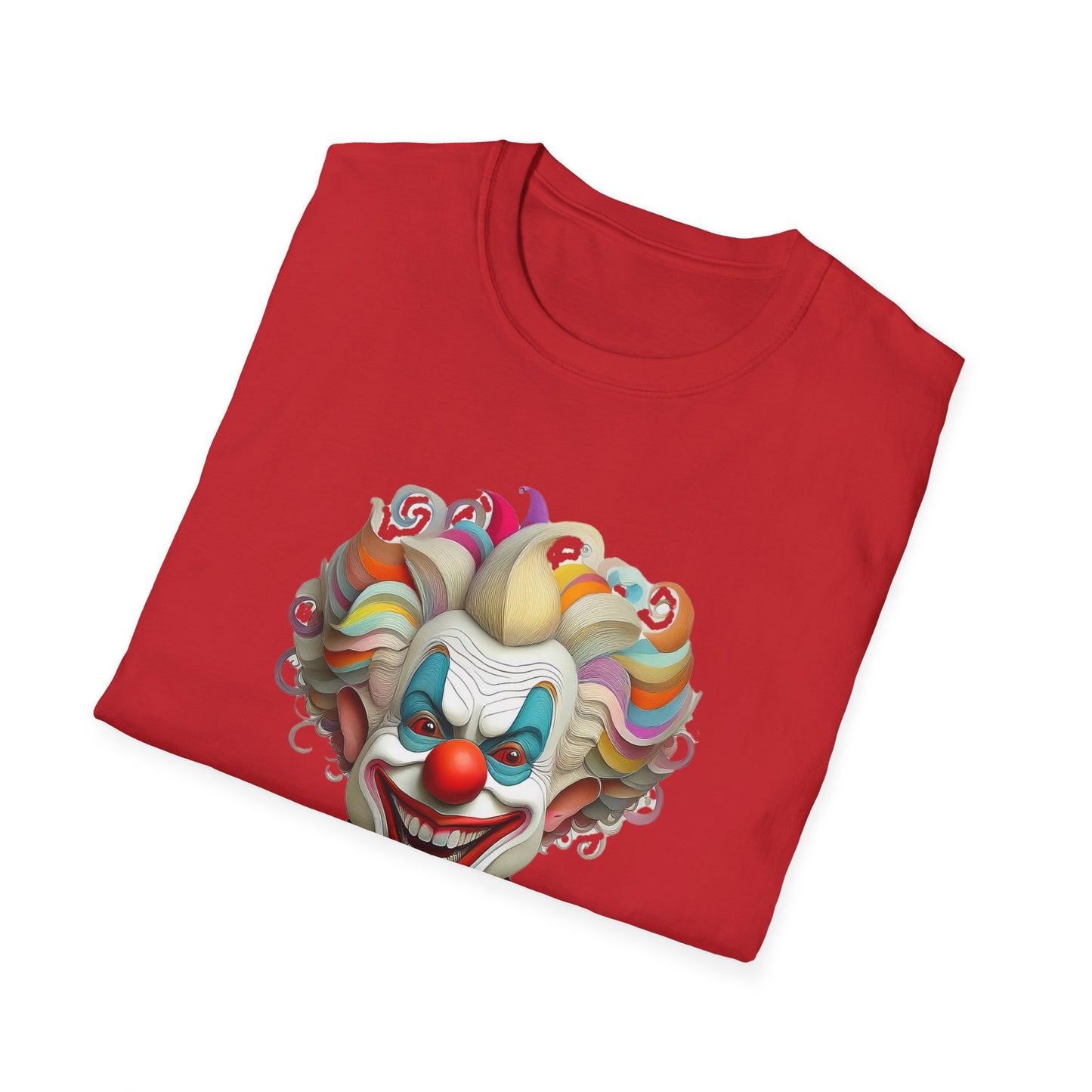 Clown Shirt, T Shirt with Clown, Funny Man Shirt, Tee Shirt with Funny Man, Circus Shirt, Shirt with Circus, Scary Man Shirt, Shirt with Scary Man