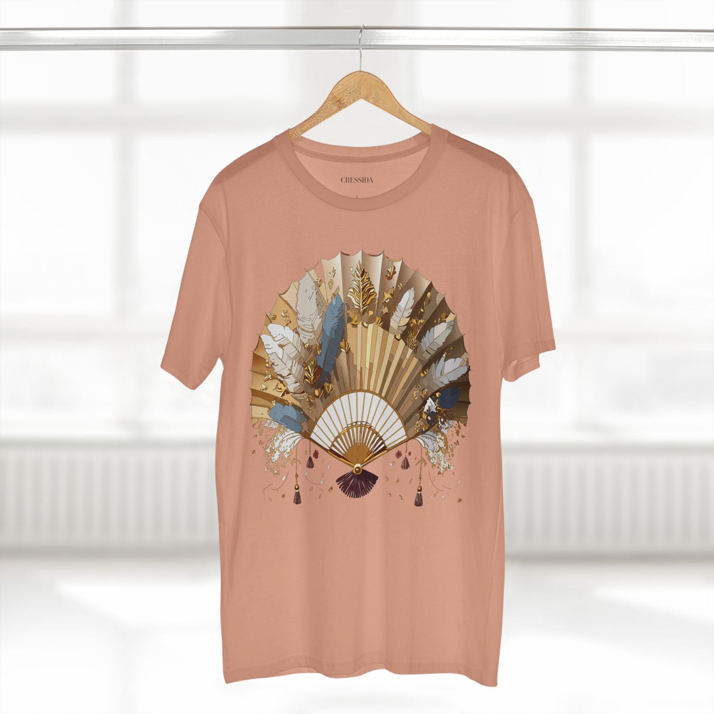 Fan shirt, Shirt with Fan, Tee Shirt with Antique Fan