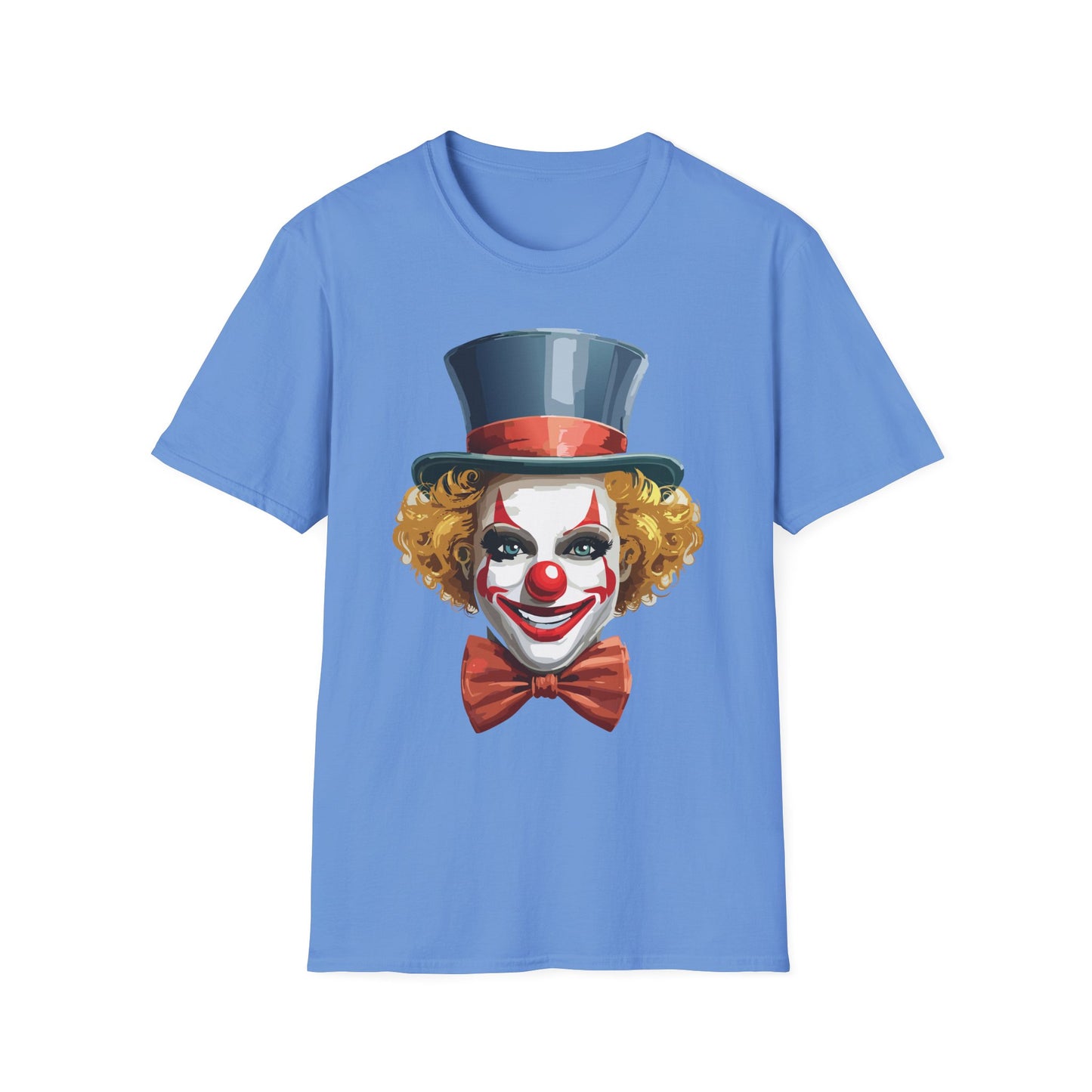 Clown Shirt, T Shirt with Clown, Funny Man Shirt, Tee Shirt with Funny Man, Circus Shirt, Shirt with Circus, Scary Man Shirt, Shirt with Scary Man