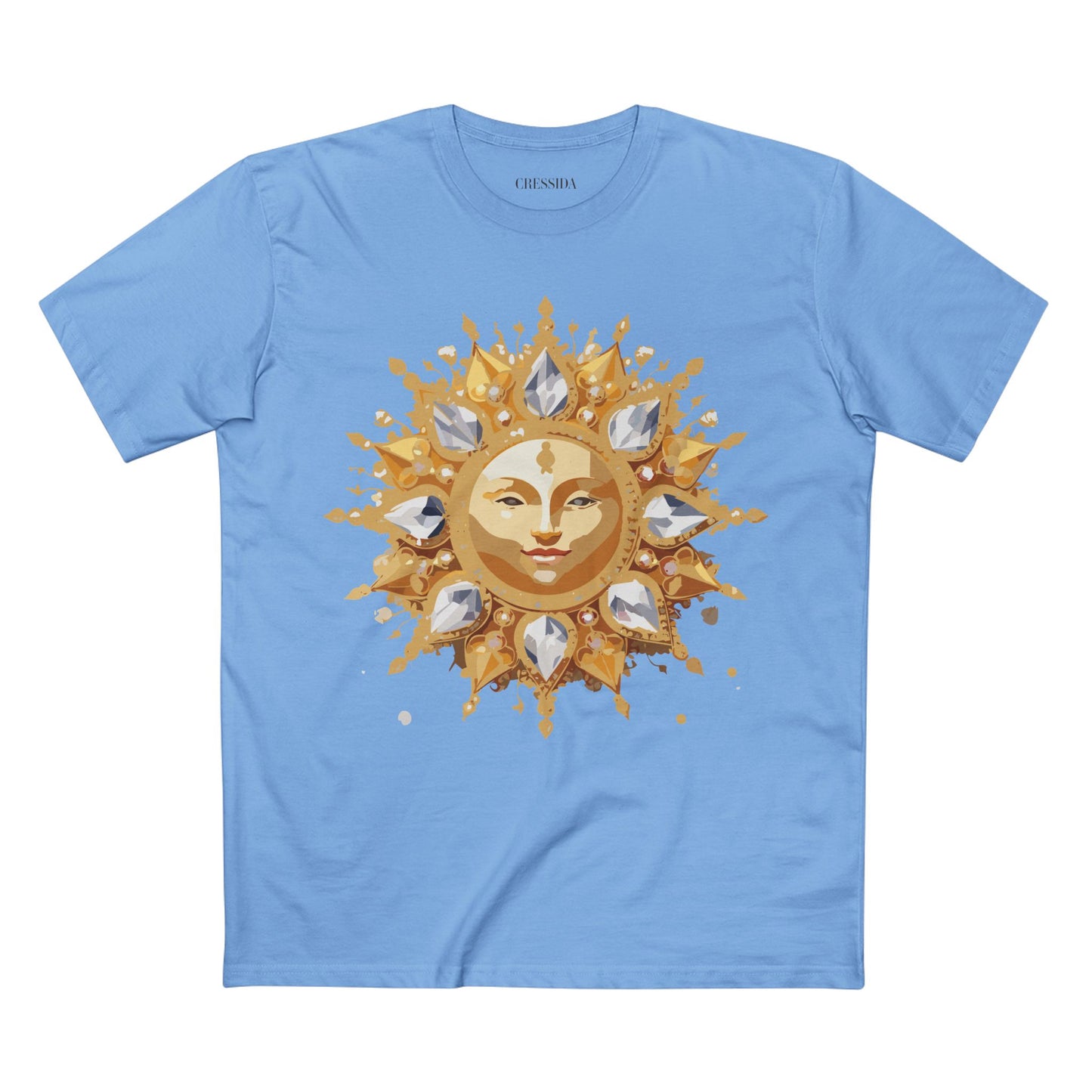 Sun Shirt, Shirt with Sun, Tee Shirt with Gold Sun