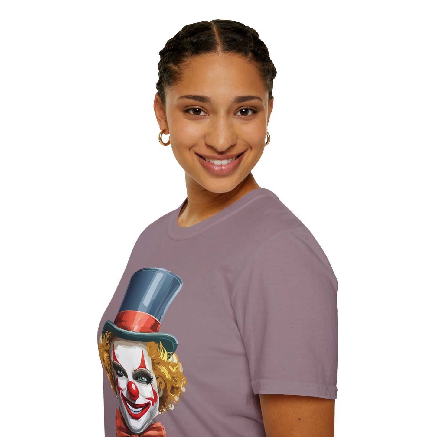Clown Shirt, T Shirt with Clown, Funny Man Shirt, Tee Shirt with Funny Man, Circus Shirt, Shirt with Circus, Scary Man Shirt, Shirt with Scary Man