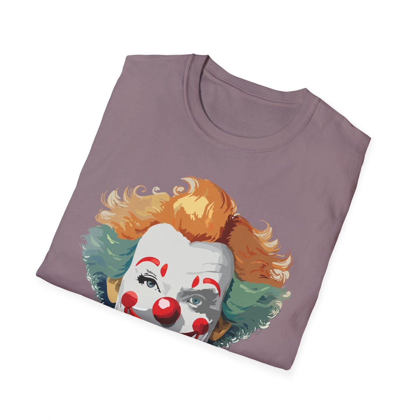 Clown Shirt, T Shirt with Clown, Funny Man Shirt, Tee Shirt with Funny Man, Circus Shirt, Shirt with Circus, Scary Man Shirt, Shirt with Scary Man