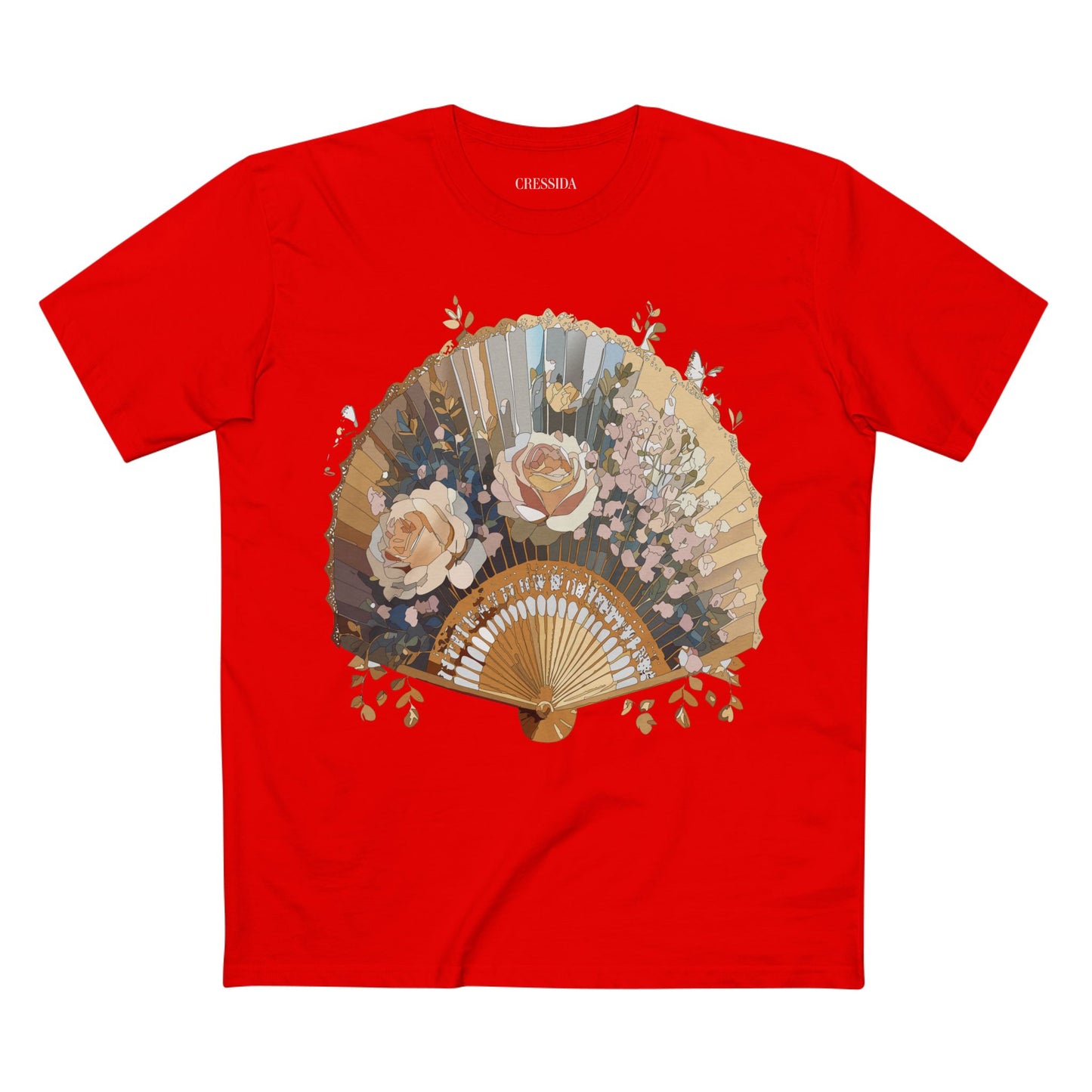 Fan shirt, Shirt with Fan, Tee Shirt with Antique Fan