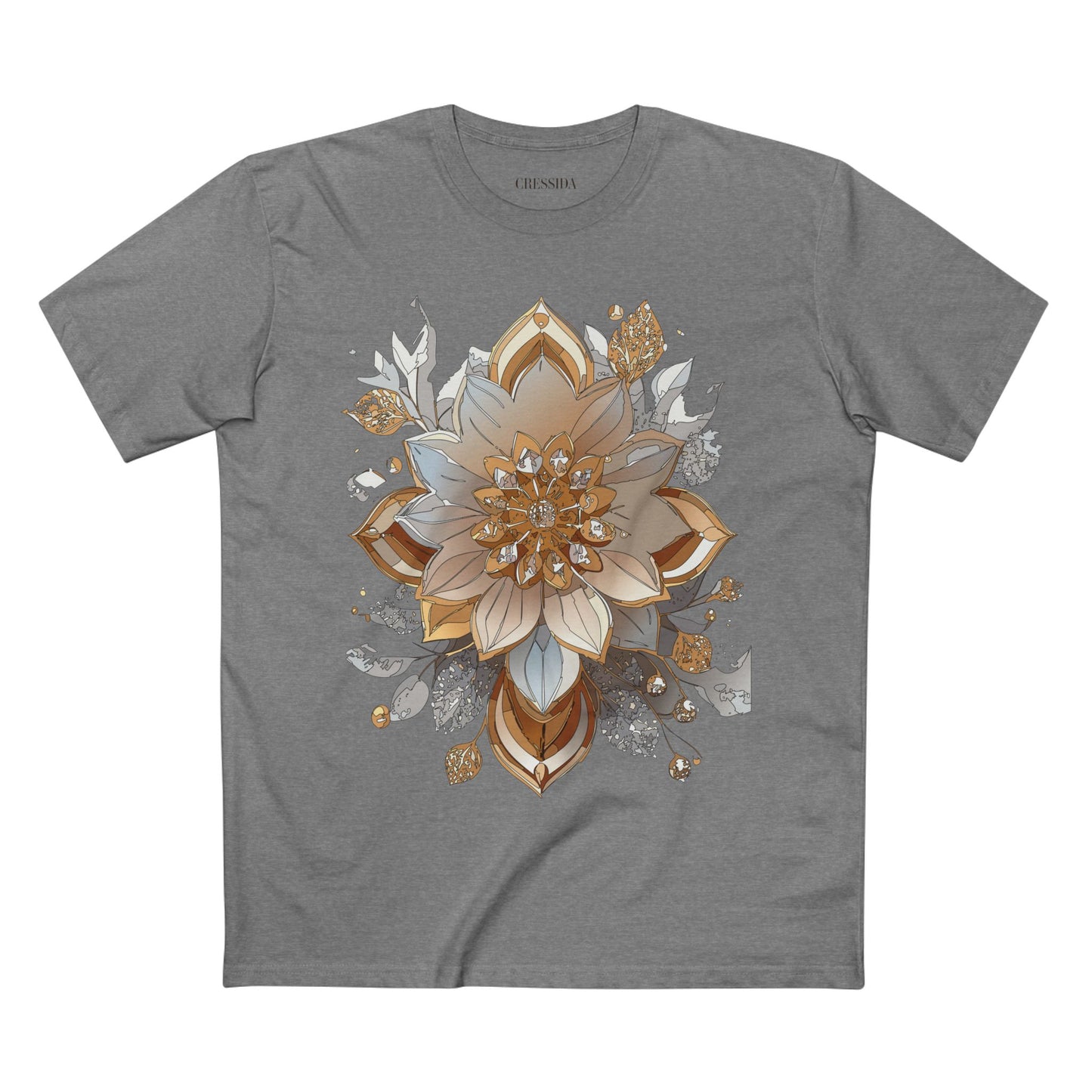 Floral Shirt, Shirt with Flower, Tee Shirt with Antique Flower