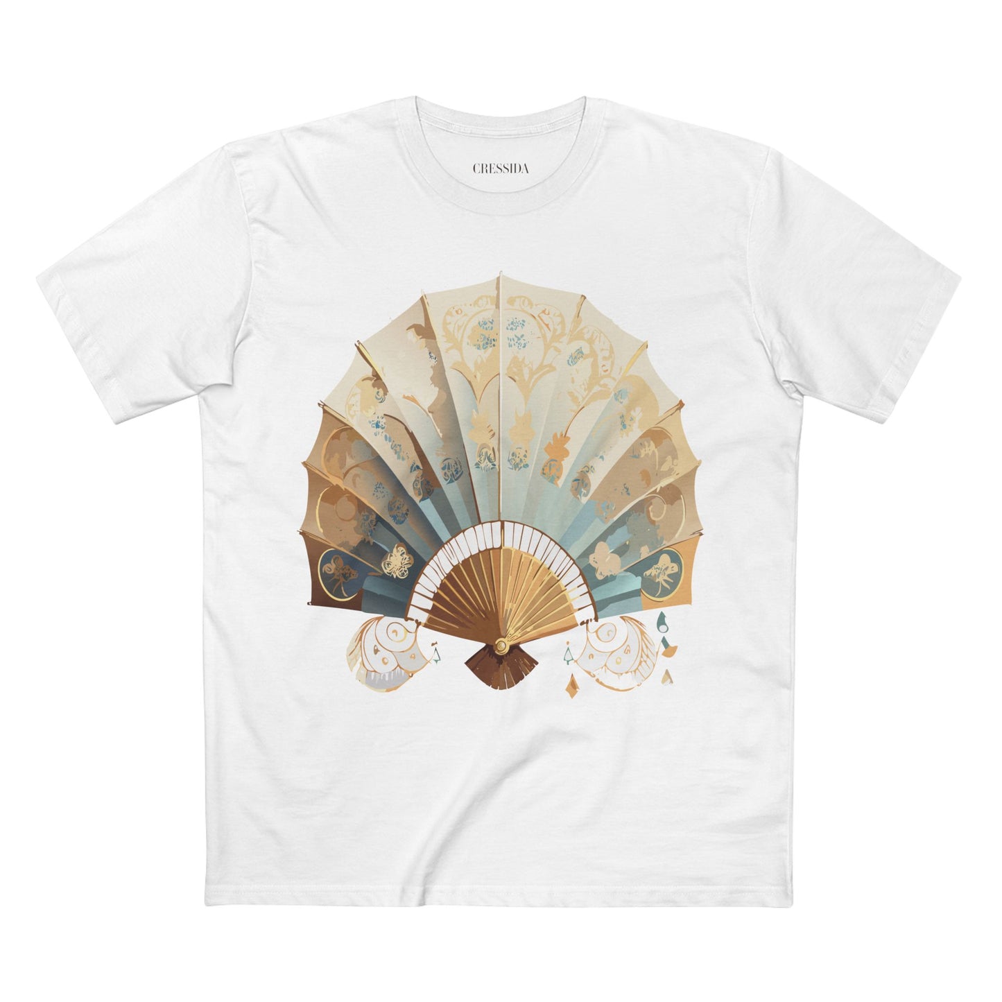 Fan shirt, Shirt with Fan, Tee Shirt with Antique Fan