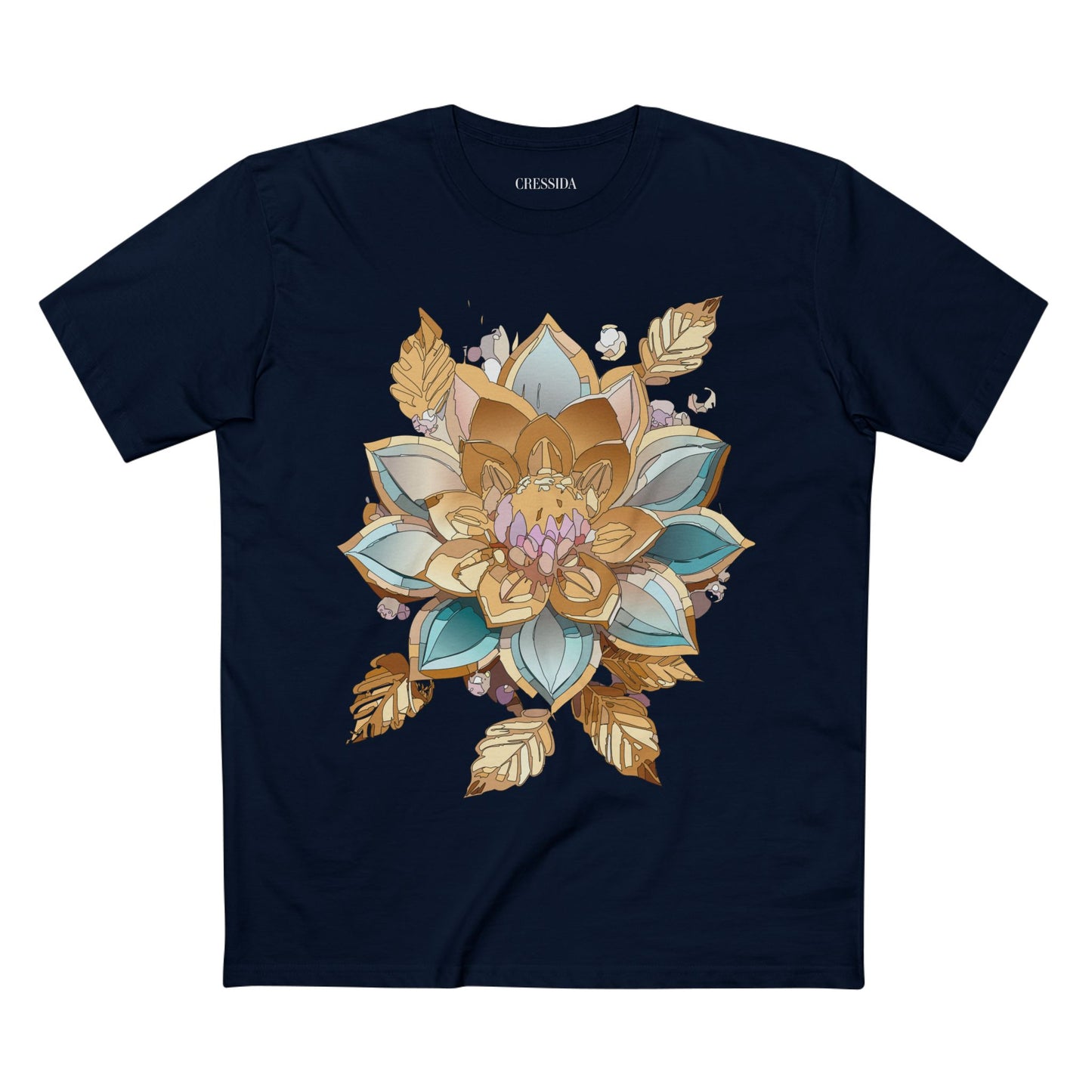 Floral Shirt, Shirt with Flower, Tee Shirt with Antique Flower