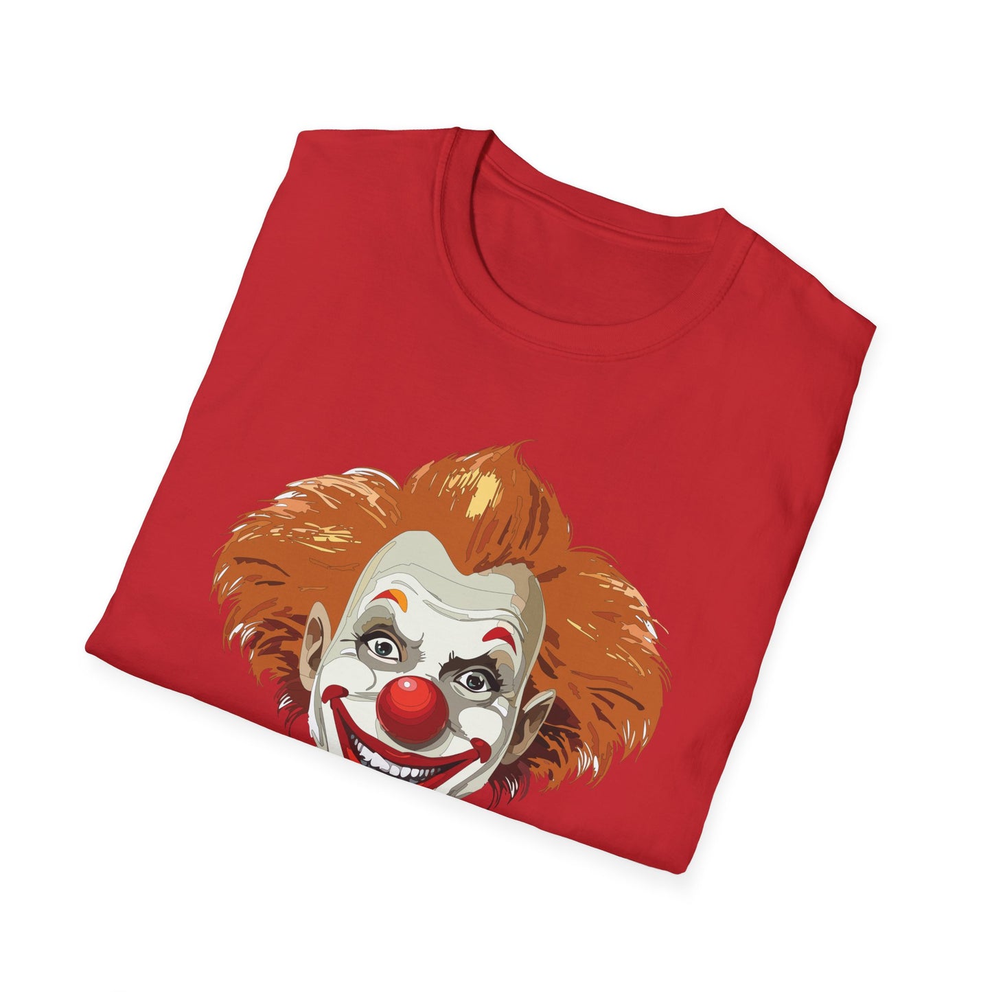 Clown Shirt, T Shirt with Clown, Funny Man Shirt, Tee Shirt with Funny Man, Circus Shirt, Shirt with Circus, Scary Man Shirt, Shirt with Scary Man