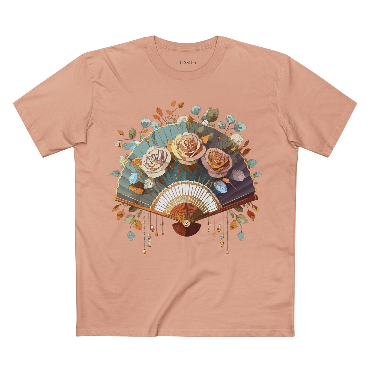 Fan shirt, Shirt with Fan, Tee Shirt with Antique Fan