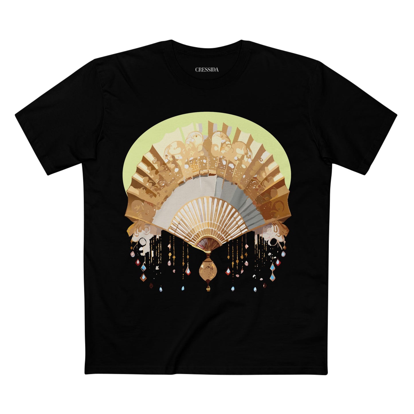 Fan shirt, Shirt with Fan, Tee Shirt with Antique Fan