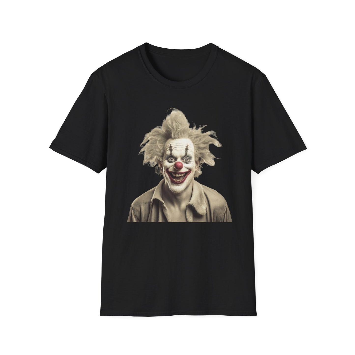 Clown Shirt, T Shirt with Clown, Funny Man Shirt, Tee Shirt with Funny Man, Circus Shirt, Shirt with Circus, Scary Man Shirt, Shirt with Scary Man