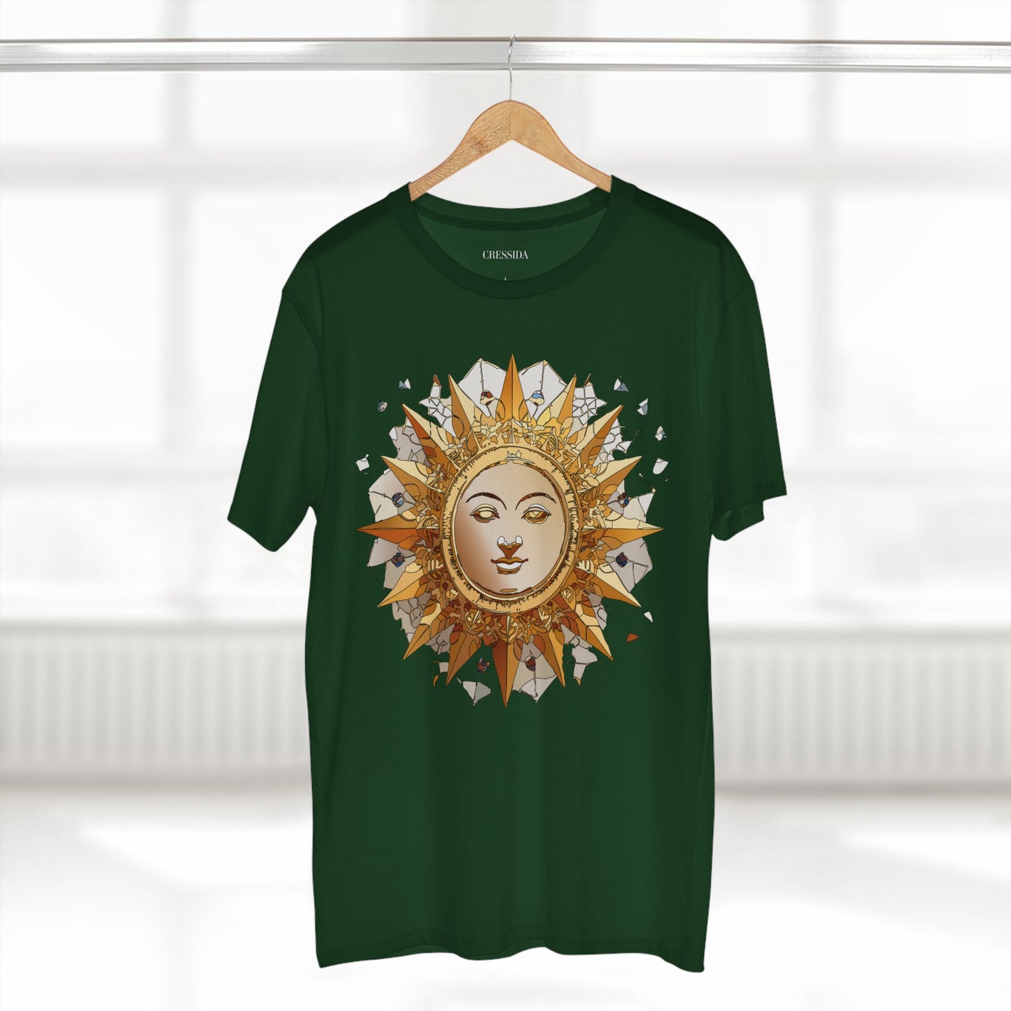 Sun Shirt, Shirt with Sun, Tee Shirt with Gold Sun