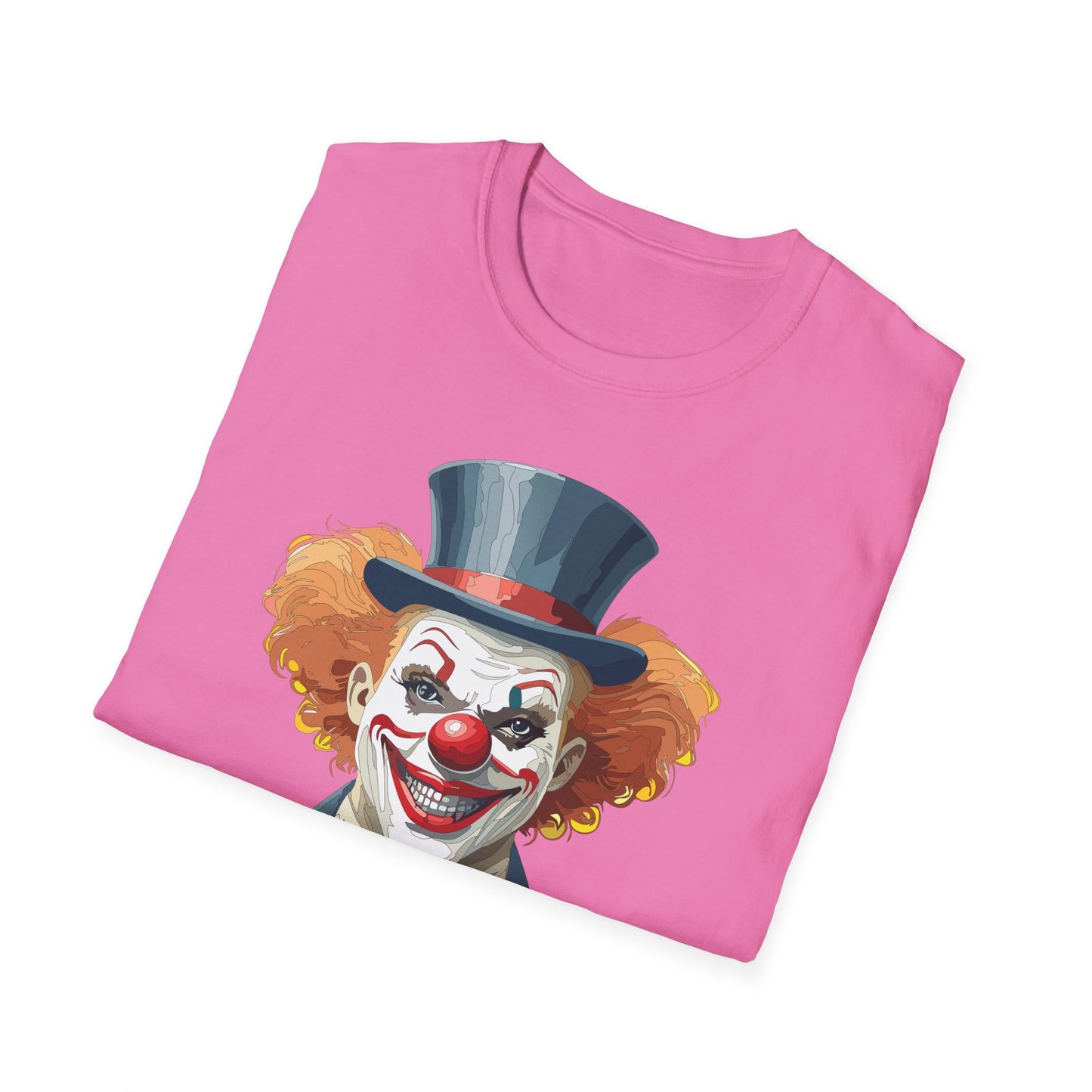 Clown Shirt, T Shirt with Clown, Funny Man Shirt, Tee Shirt with Funny Man, Circus Shirt, Shirt with Circus, Scary Man Shirt, Shirt with Scary Man