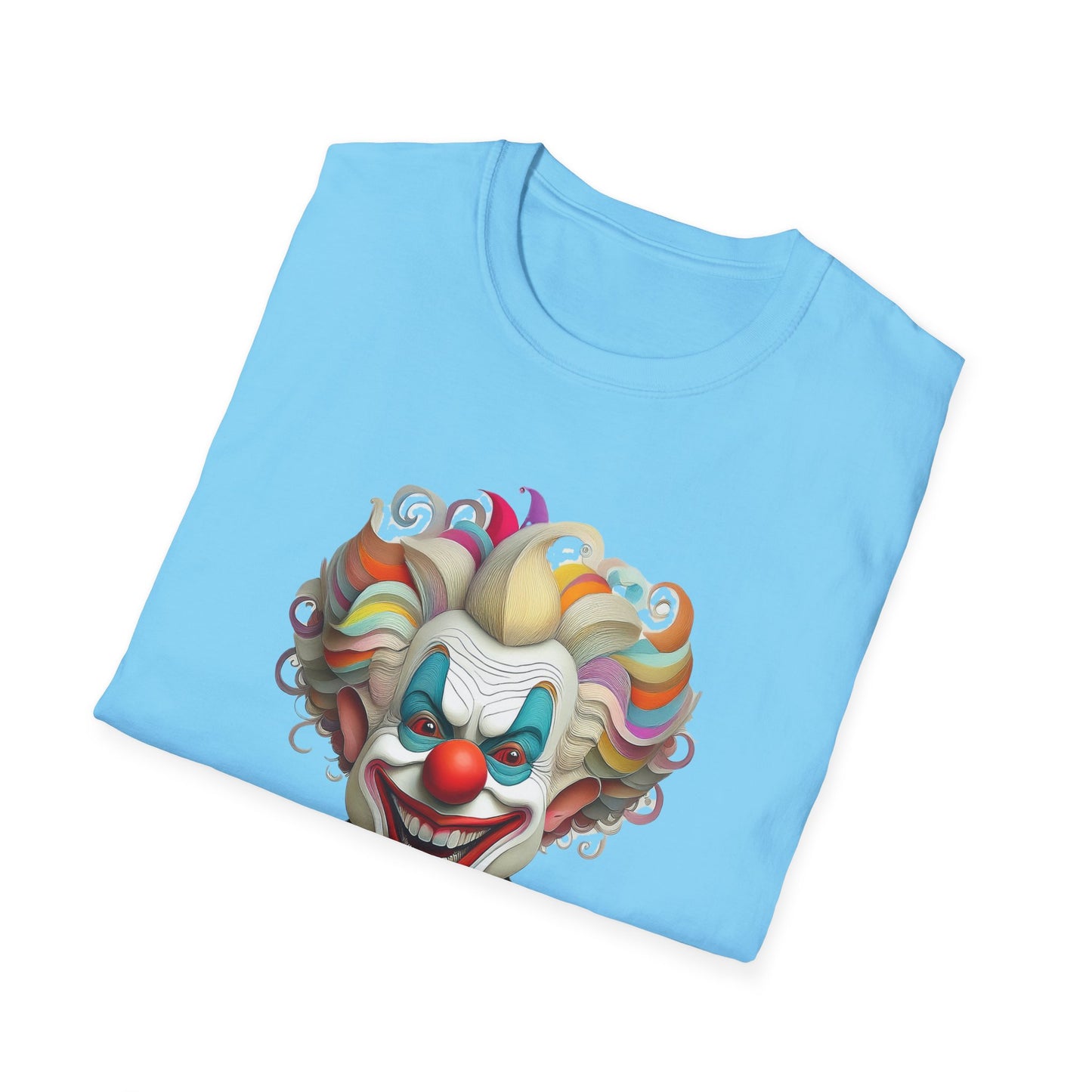 Clown Shirt, T Shirt with Clown, Funny Man Shirt, Tee Shirt with Funny Man, Circus Shirt, Shirt with Circus, Scary Man Shirt, Shirt with Scary Man