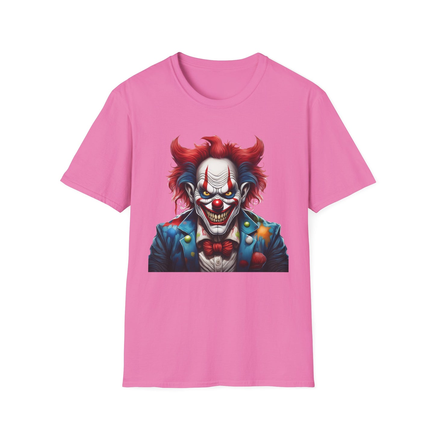 Clown Shirt, T Shirt with Clown, Funny Man Shirt, Tee Shirt with Funny Man, Circus Shirt, Shirt with Circus, Scary Man Shirt, Shirt with Scary Man
