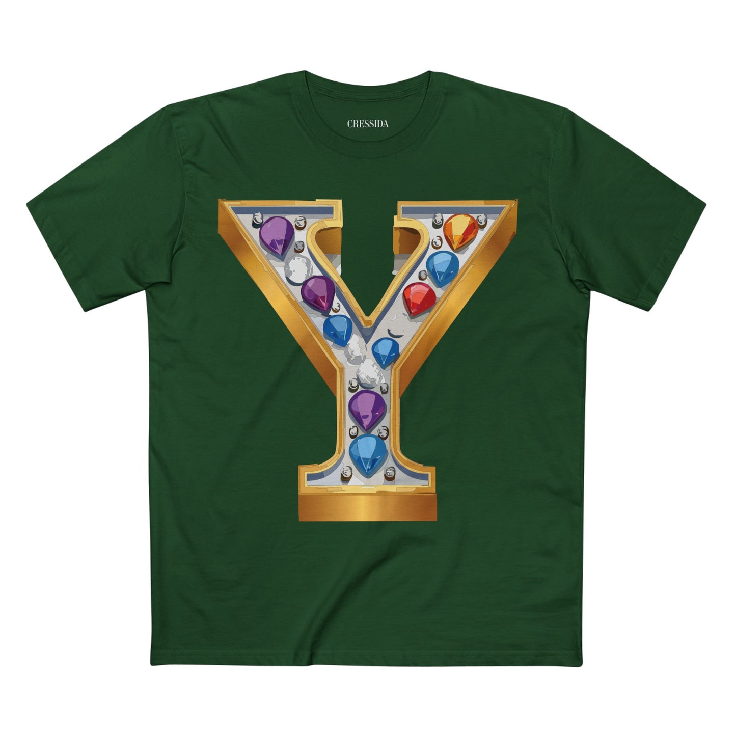 Letter Shirt, Shirt with Letters, Tee Shirt with Gold Letters
