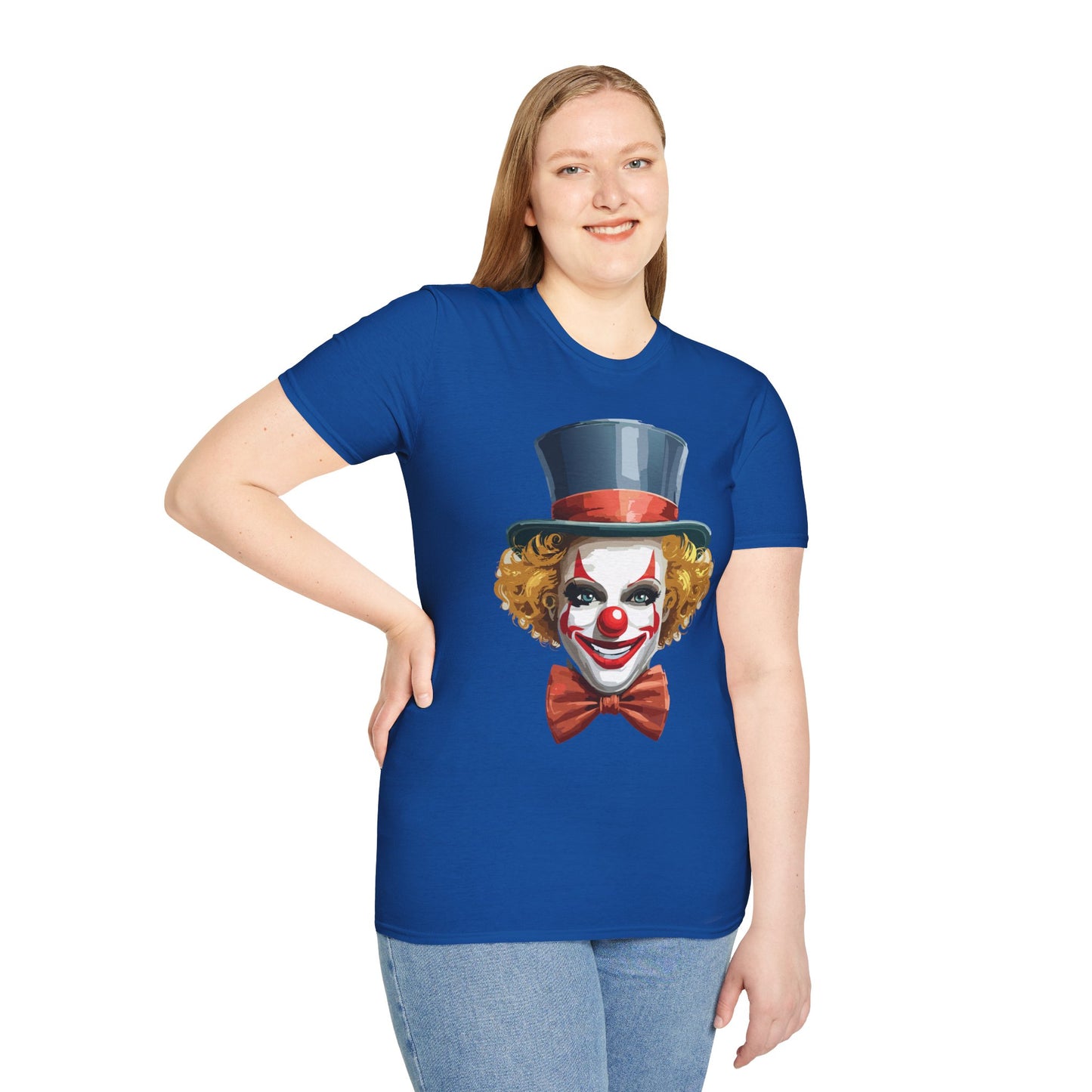 Clown Shirt, T Shirt with Clown, Funny Man Shirt, Tee Shirt with Funny Man, Circus Shirt, Shirt with Circus, Scary Man Shirt, Shirt with Scary Man