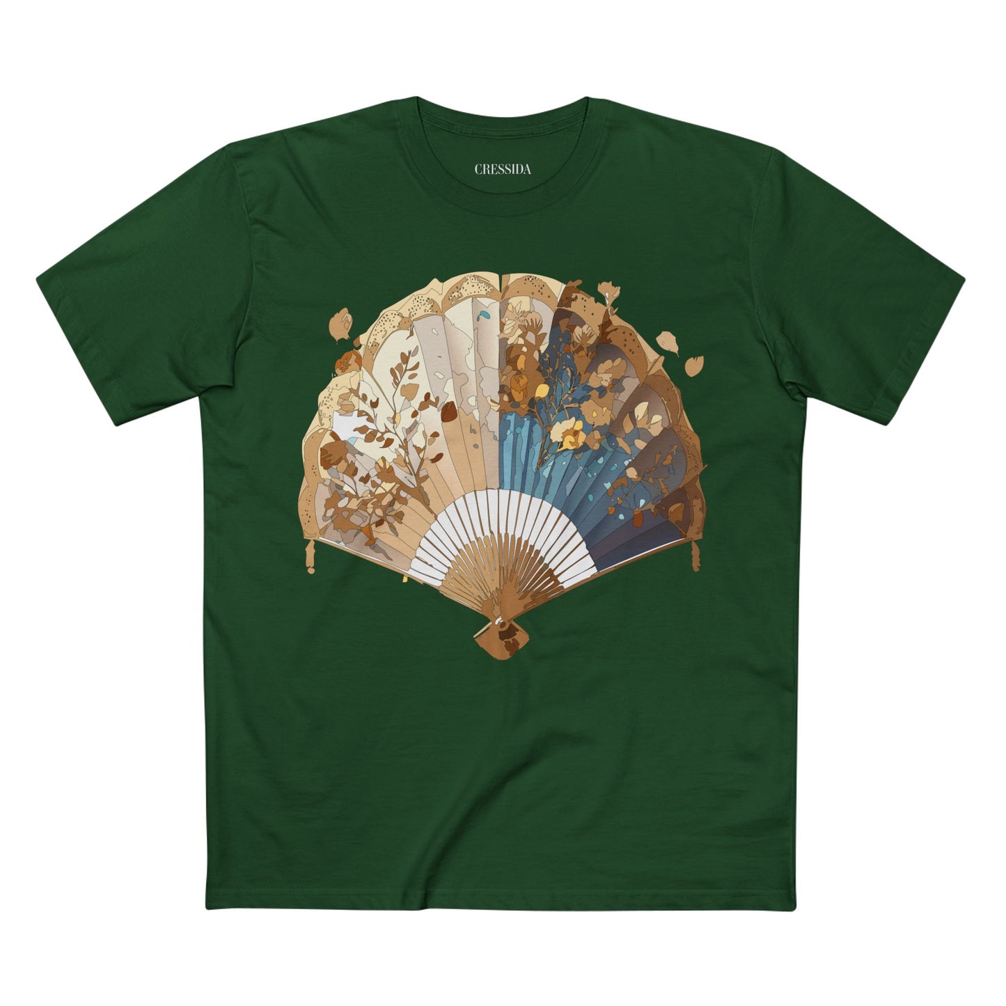 Fan shirt, Shirt with Fan, Tee Shirt with Antique Fan