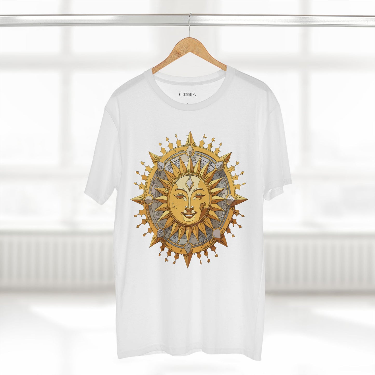 Sun Shirt, Shirt with Sun, Tee Shirt with Gold Sun