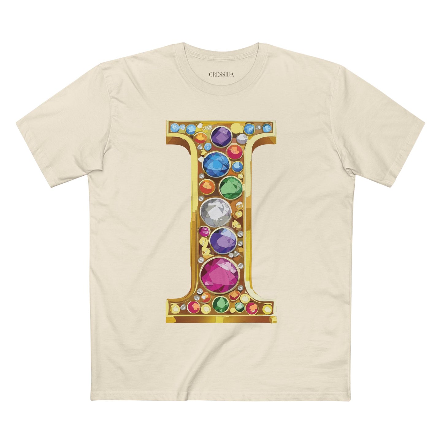 Letter Shirt, Shirt with Letters, Tee Shirt with Gold Letters