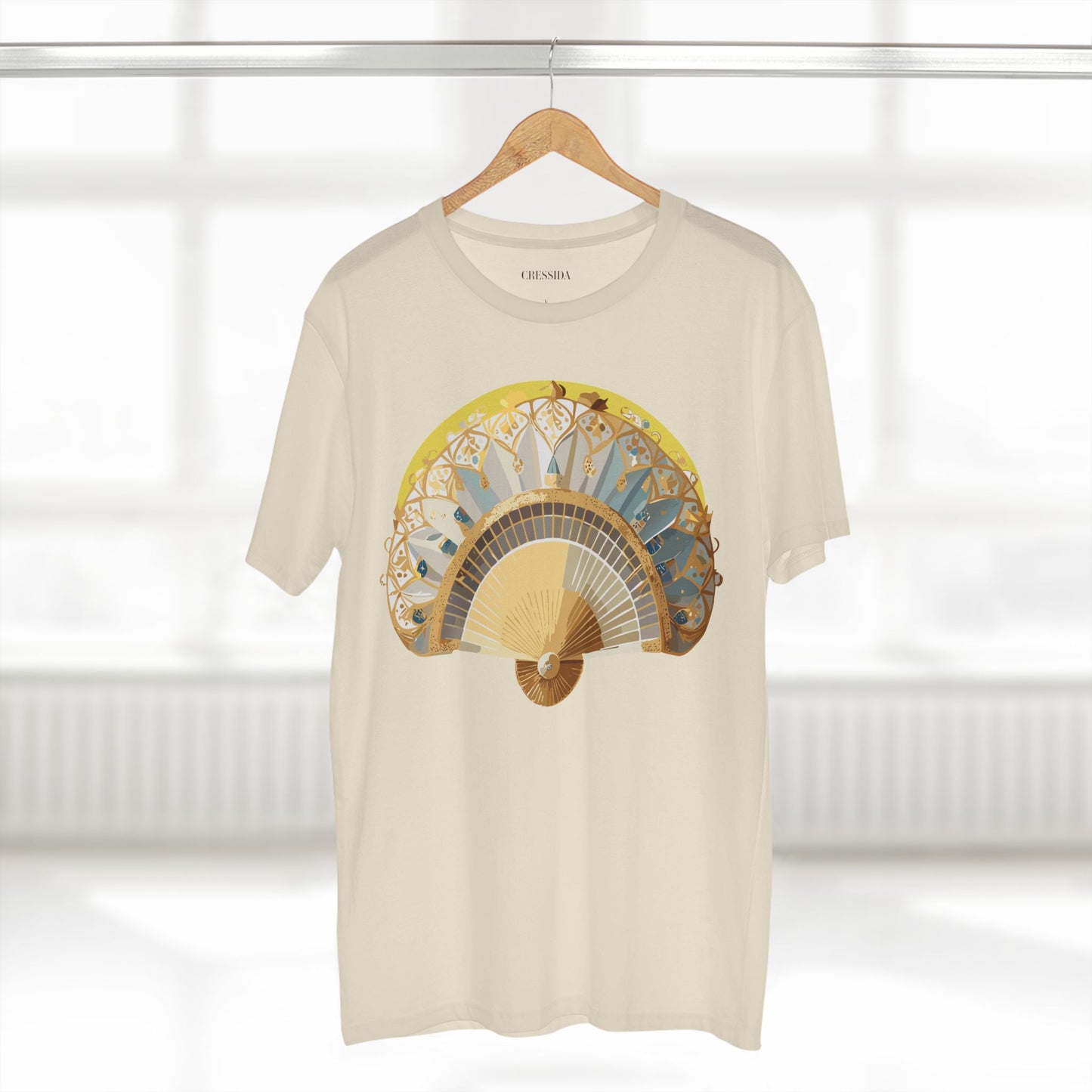 Fan shirt, Shirt with Fan, Tee Shirt with Antique Fan