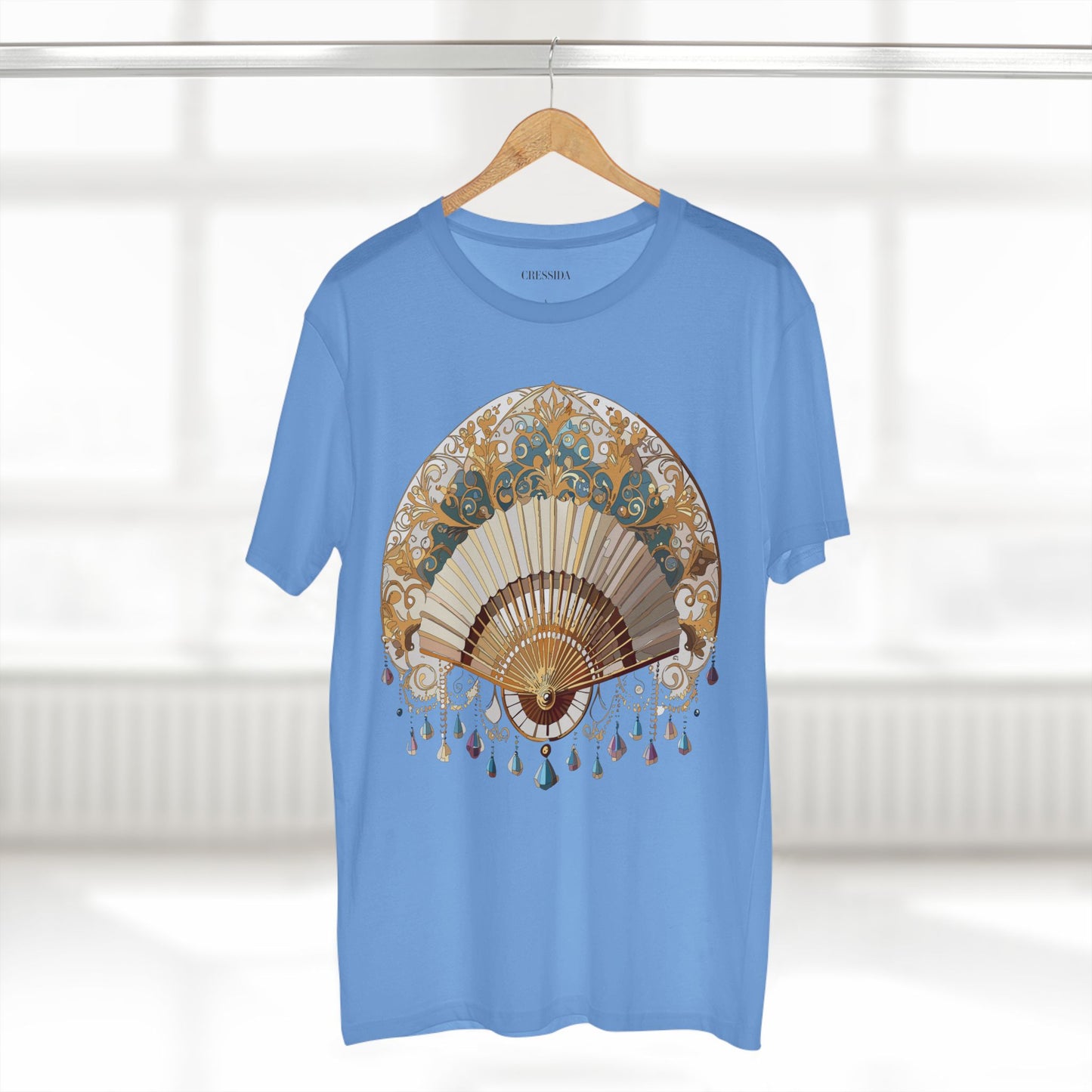 Fan shirt, Shirt with Fan, Tee Shirt with Antique Fan