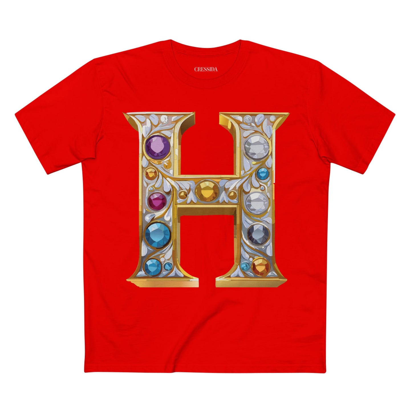 Letter Shirt, Shirt with Letters, Tee Shirt with Gold Letters