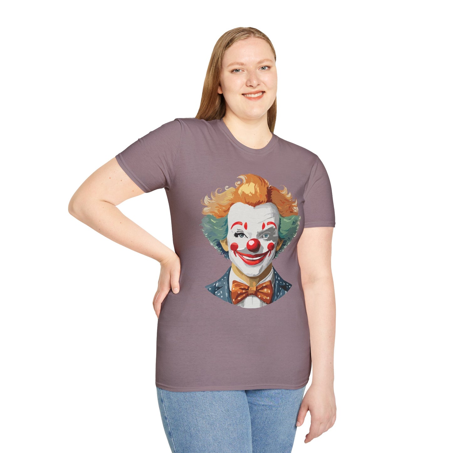 Clown Shirt, T Shirt with Clown, Funny Man Shirt, Tee Shirt with Funny Man, Circus Shirt, Shirt with Circus, Scary Man Shirt, Shirt with Scary Man