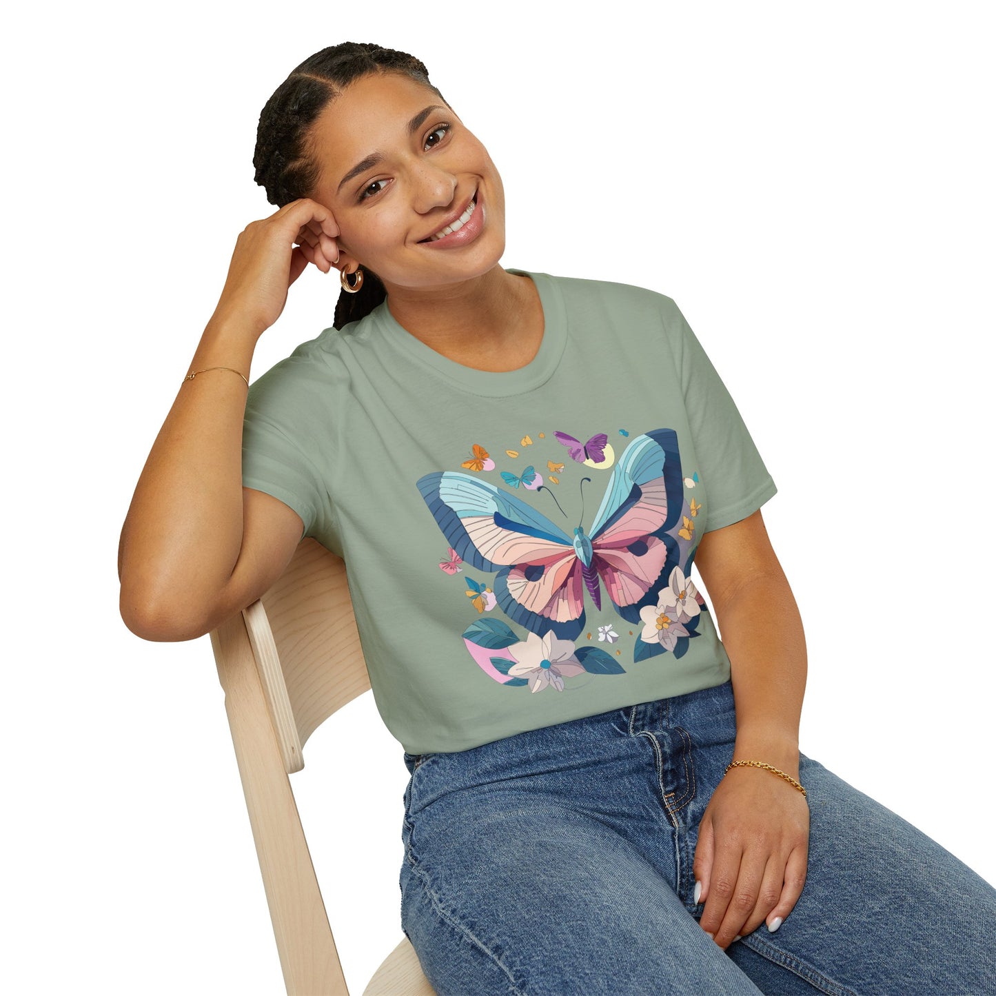 Butterfly Shirt, T Shirt with Butterfly, Monarch Shirt