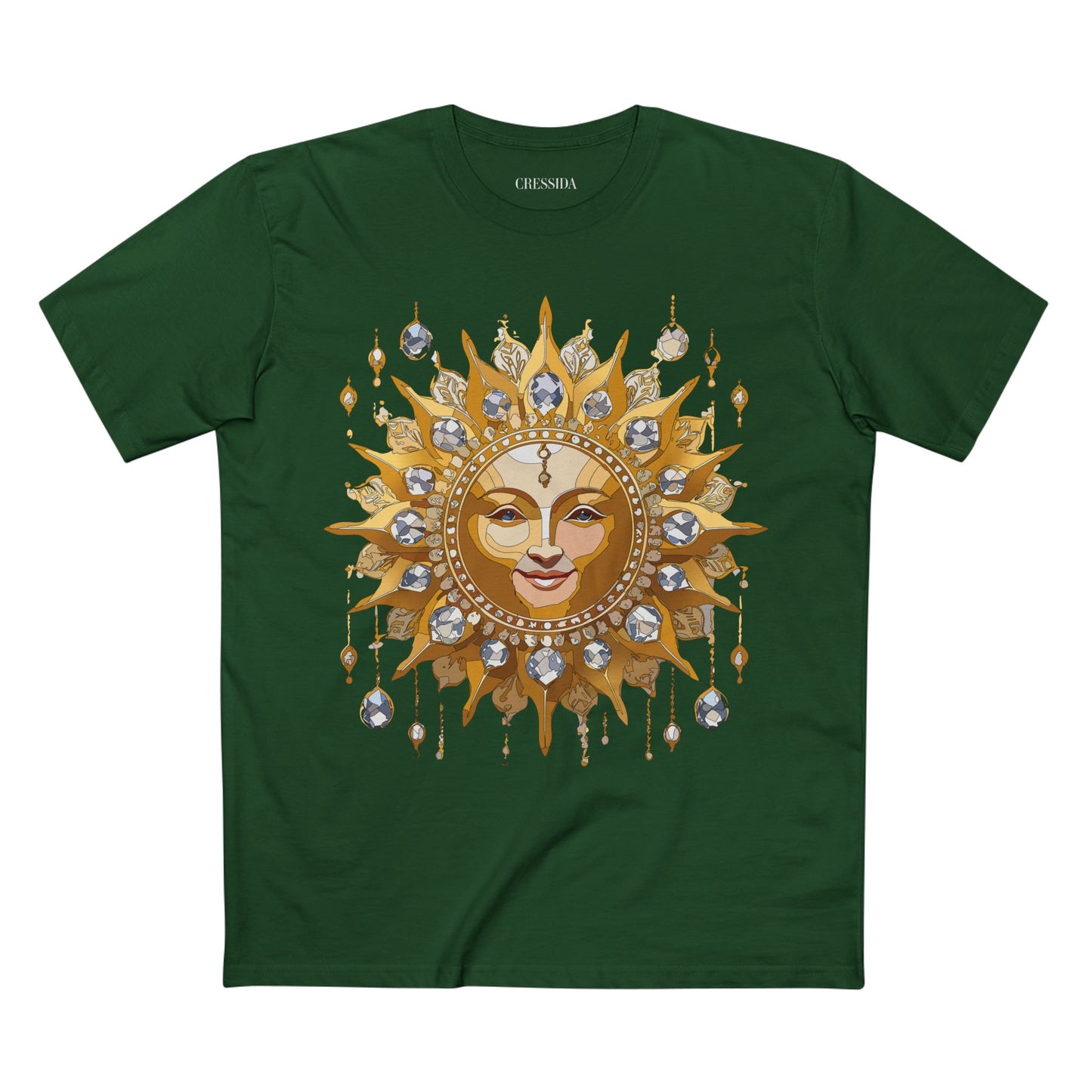 Sun Shirt, Shirt with Sun, Tee Shirt with Gold Sun