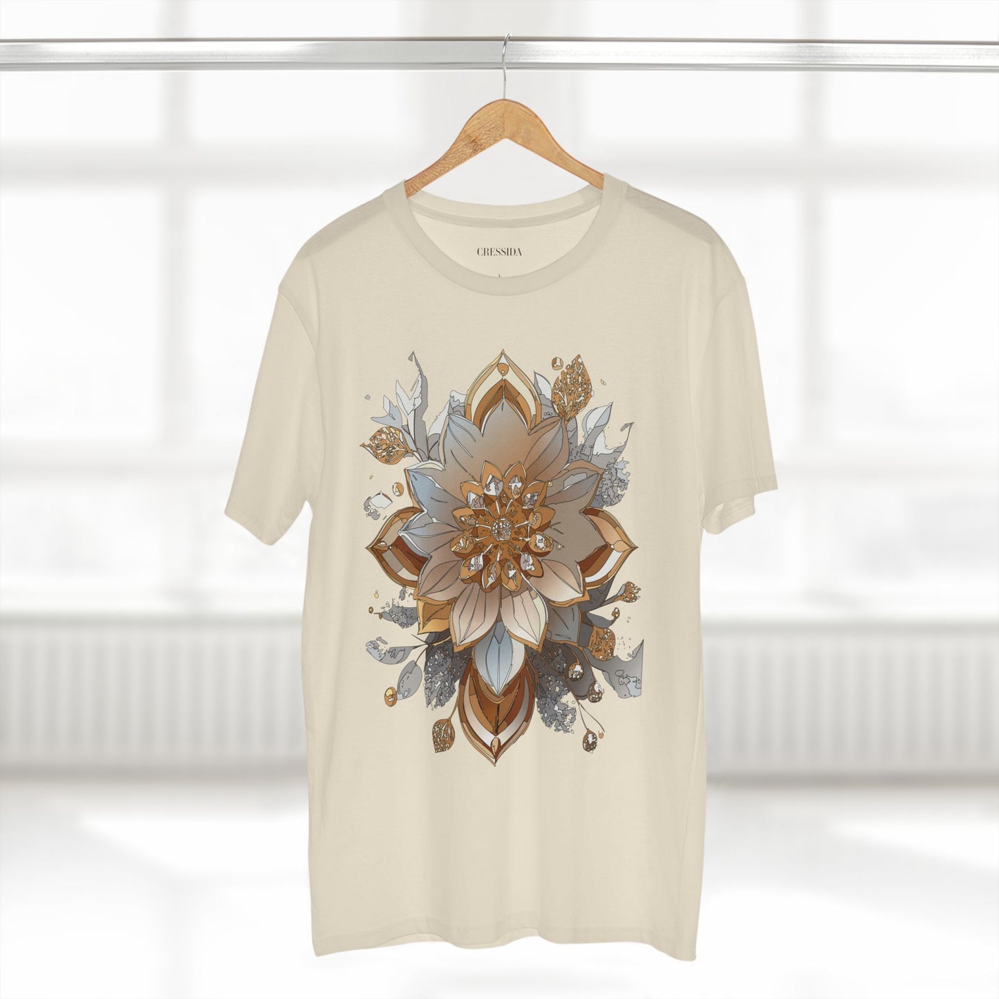 Floral Shirt, Shirt with Flower, Tee Shirt with Antique Flower