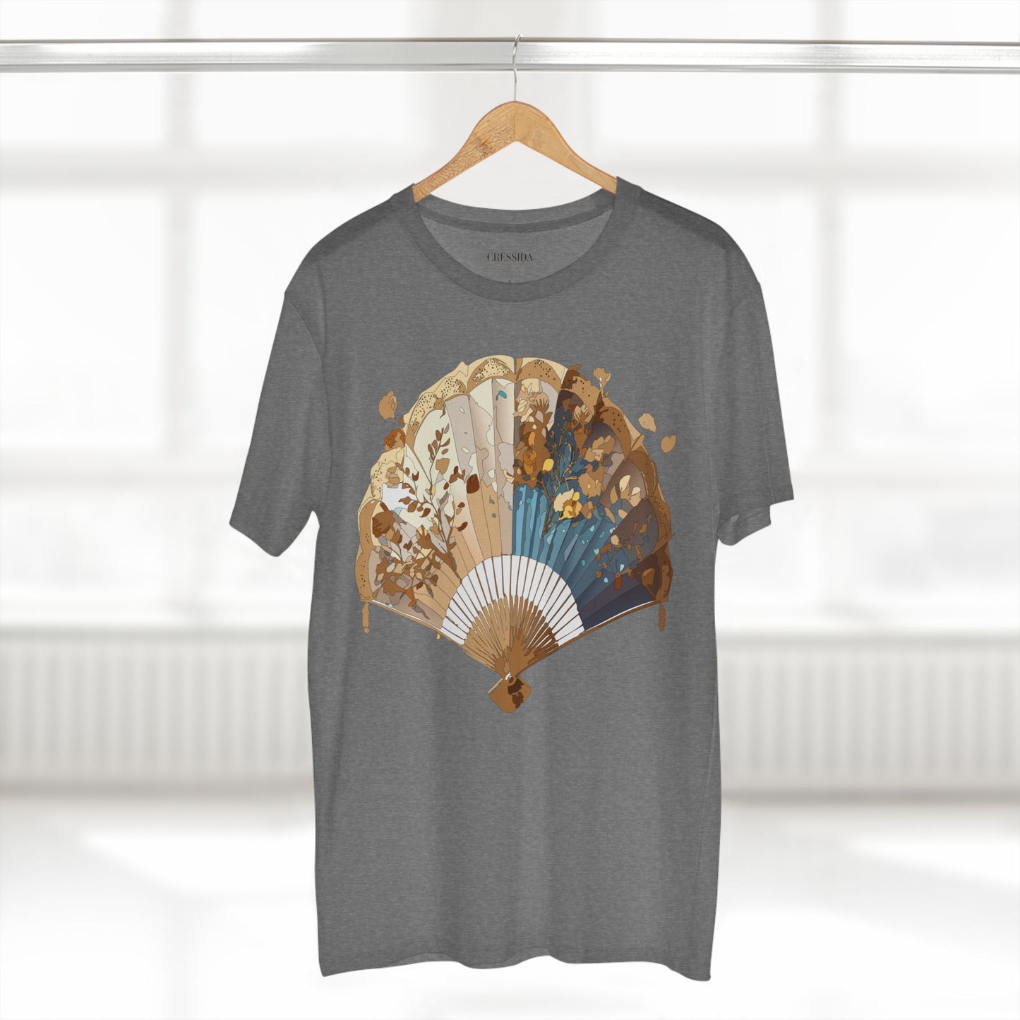 Fan shirt, Shirt with Fan, Tee Shirt with Antique Fan