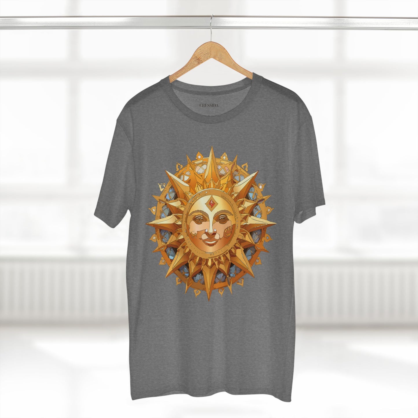 Sun Shirt, Shirt with Sun, Tee Shirt with Gold Sun