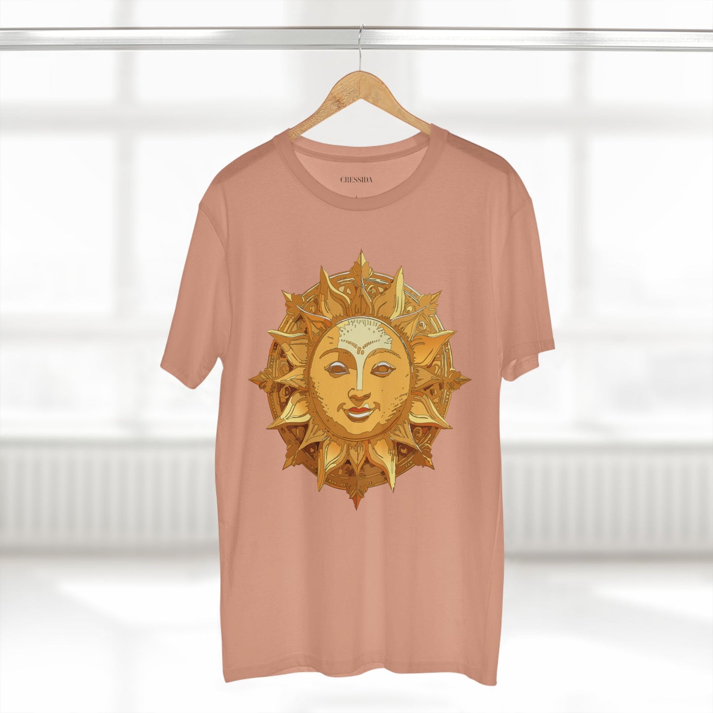 Sun Shirt, Shirt with Sun, Tee Shirt with Gold Sun