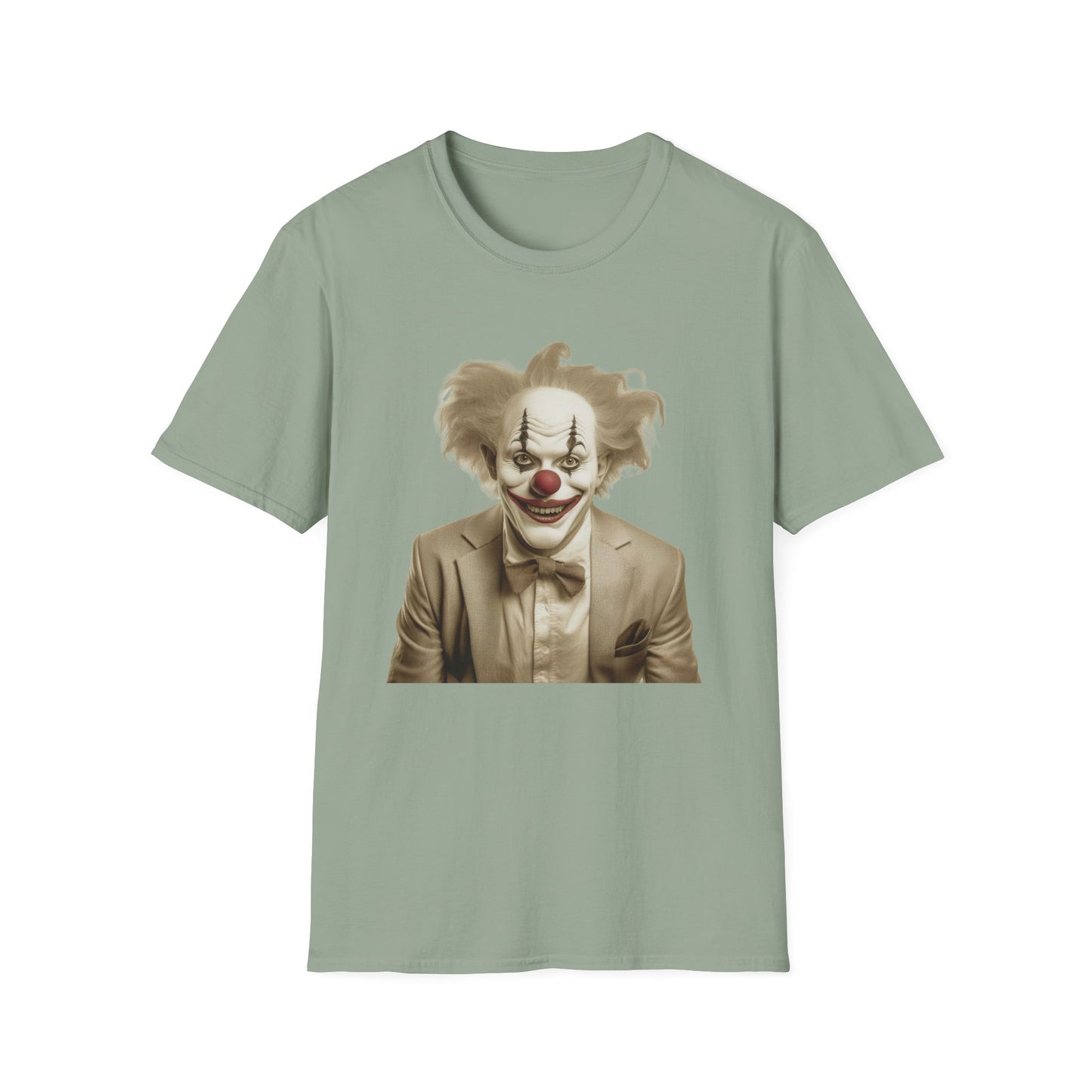 Clown Shirt, T Shirt with Clown, Funny Man Shirt, Tee Shirt with Funny Man, Circus Shirt, Shirt with Circus, Scary Man Shirt, Shirt with Scary Man