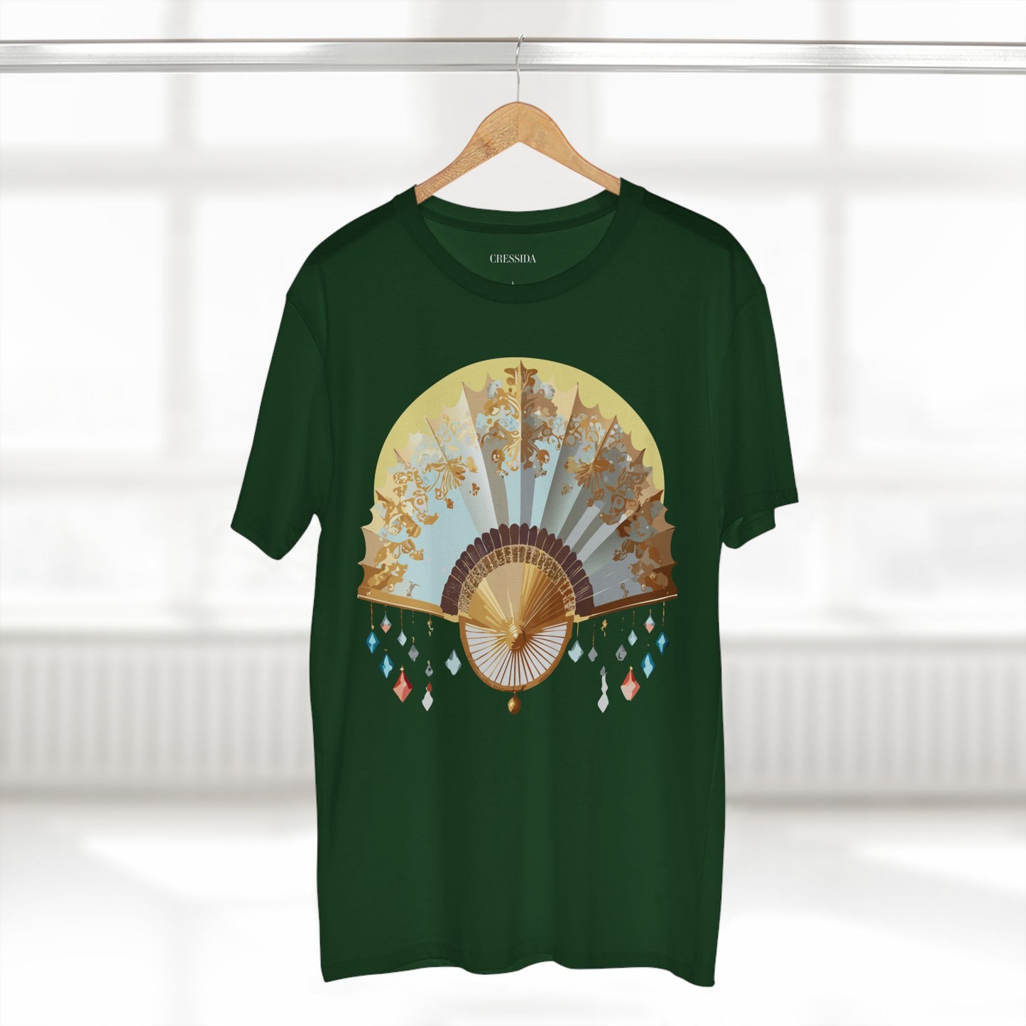 Fan shirt, Shirt with Fan, Tee Shirt with Antique Fan
