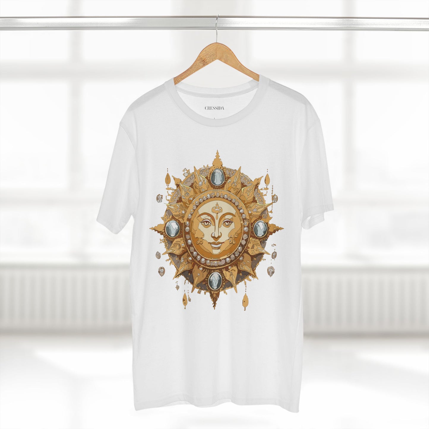Sun Shirt, Shirt with Sun, Tee Shirt with Gold Sun
