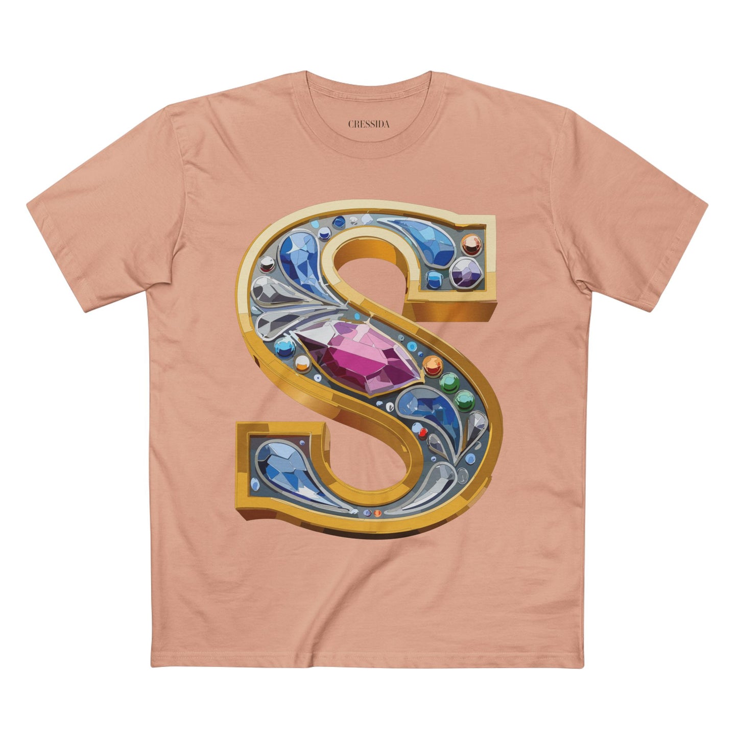 Letter Shirt, Shirt with Letters, Tee Shirt with Gold Letters