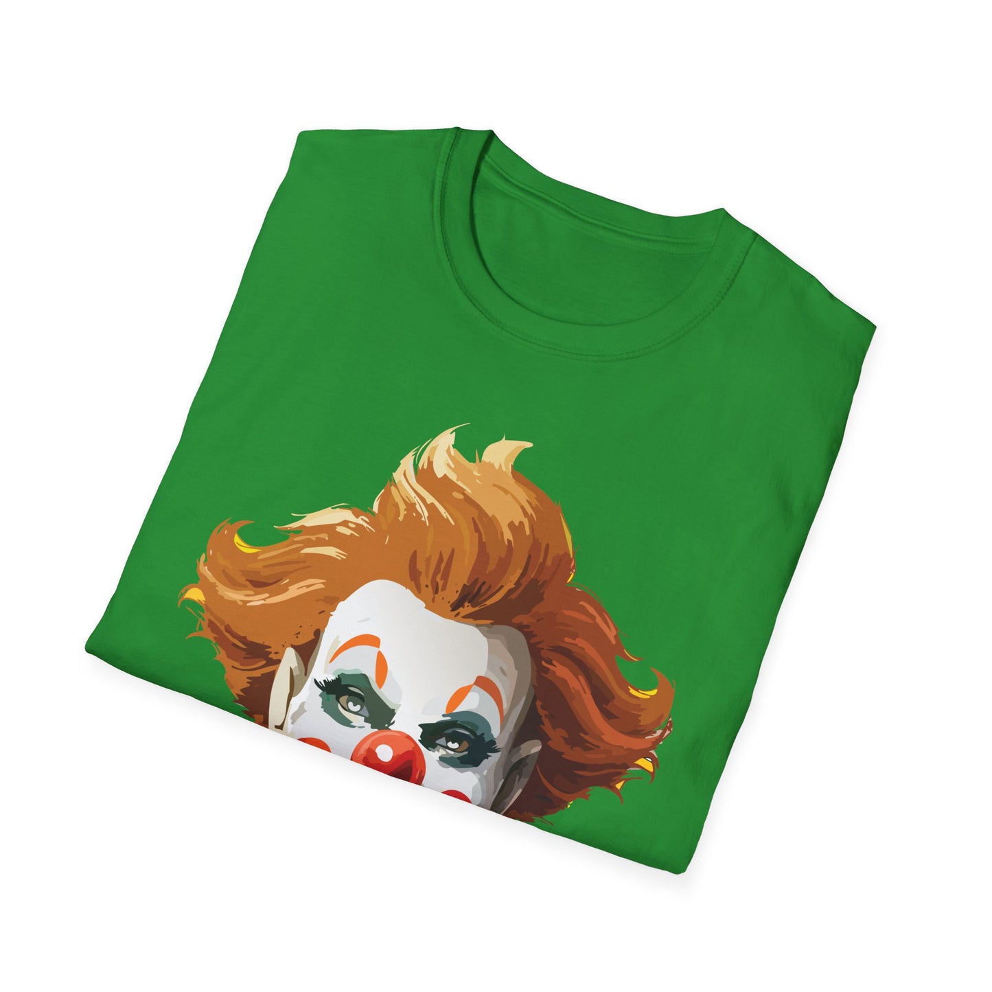 Clown Shirt, T Shirt with Clown, Funny Man Shirt, Tee Shirt with Funny Man, Circus Shirt, Shirt with Circus, Scary Man Shirt, Shirt with Scary Man