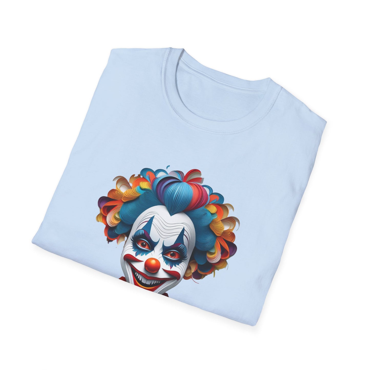 Clown Shirt, T Shirt with Clown, Funny Man Shirt, Tee Shirt with Funny Man, Circus Shirt, Shirt with Circus, Scary Man Shirt, Shirt with Scary Man